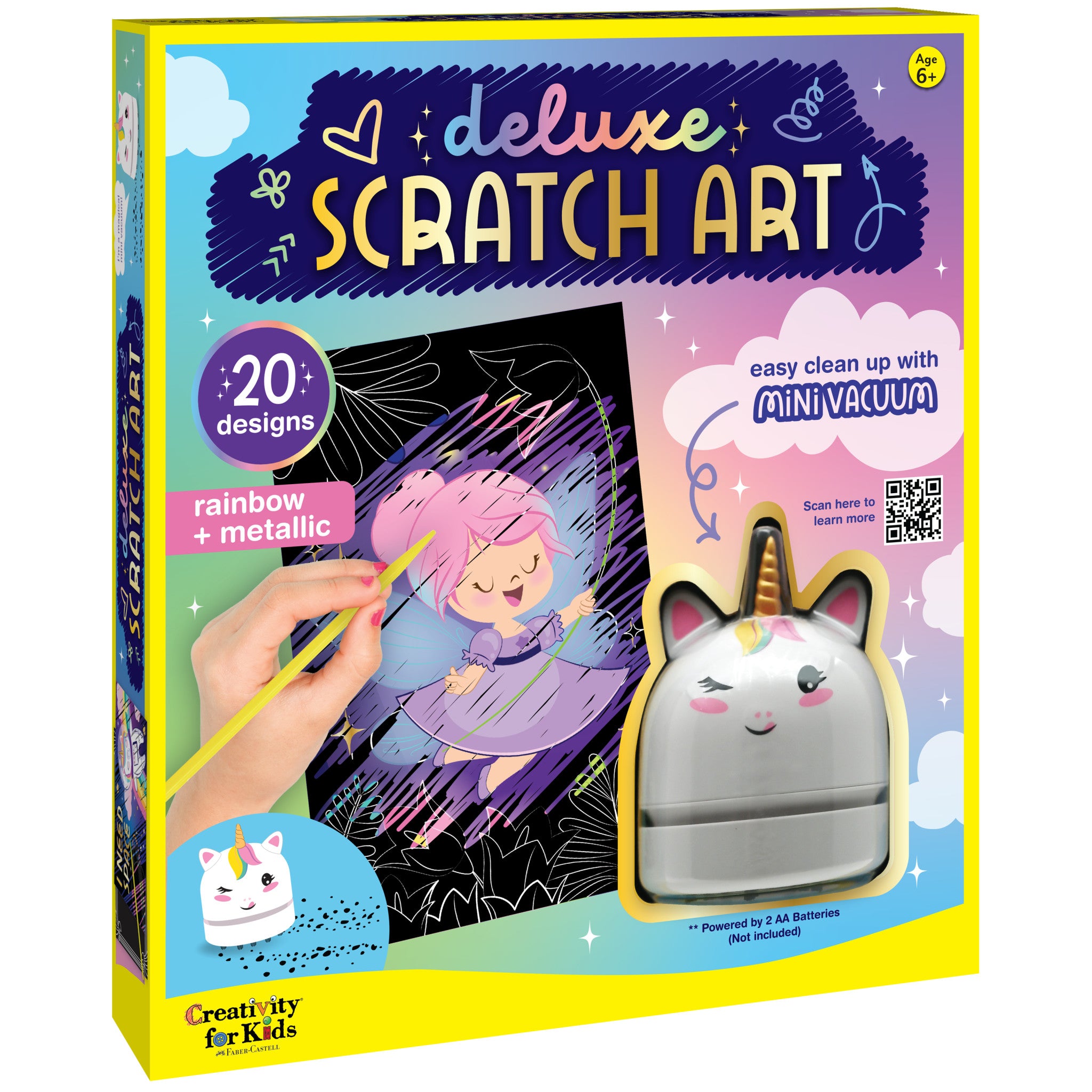 Deluxe Scratch Art Kit for Kids - Creative DIY Craft Set with 10 Sheets & Wooden Stylus - Perfect for Birthday Gifts, Classroom Activities & Stress Relief #6517000