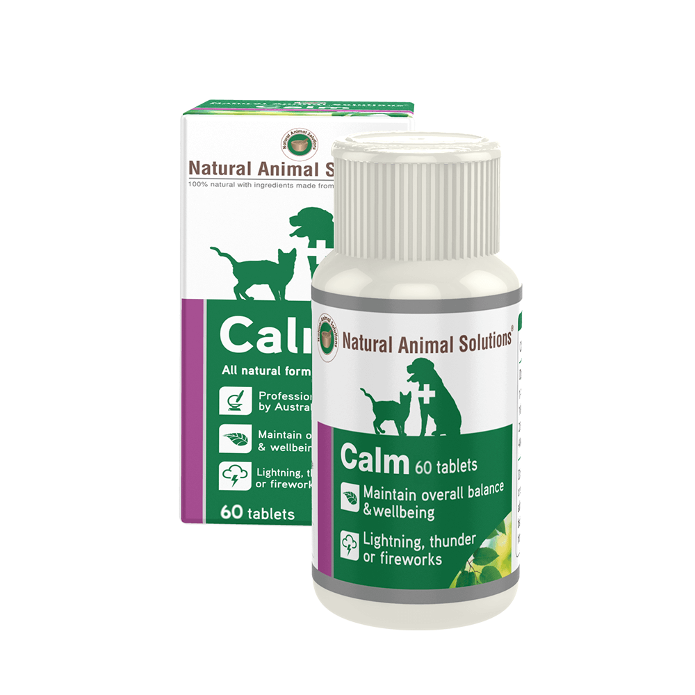 Natural Animal Solutions Calm - Organic Pet Anxiety Relief for Dogs & Cats - Reduce Stress & Promote Relaxation at Home, Travel & Vet Visits