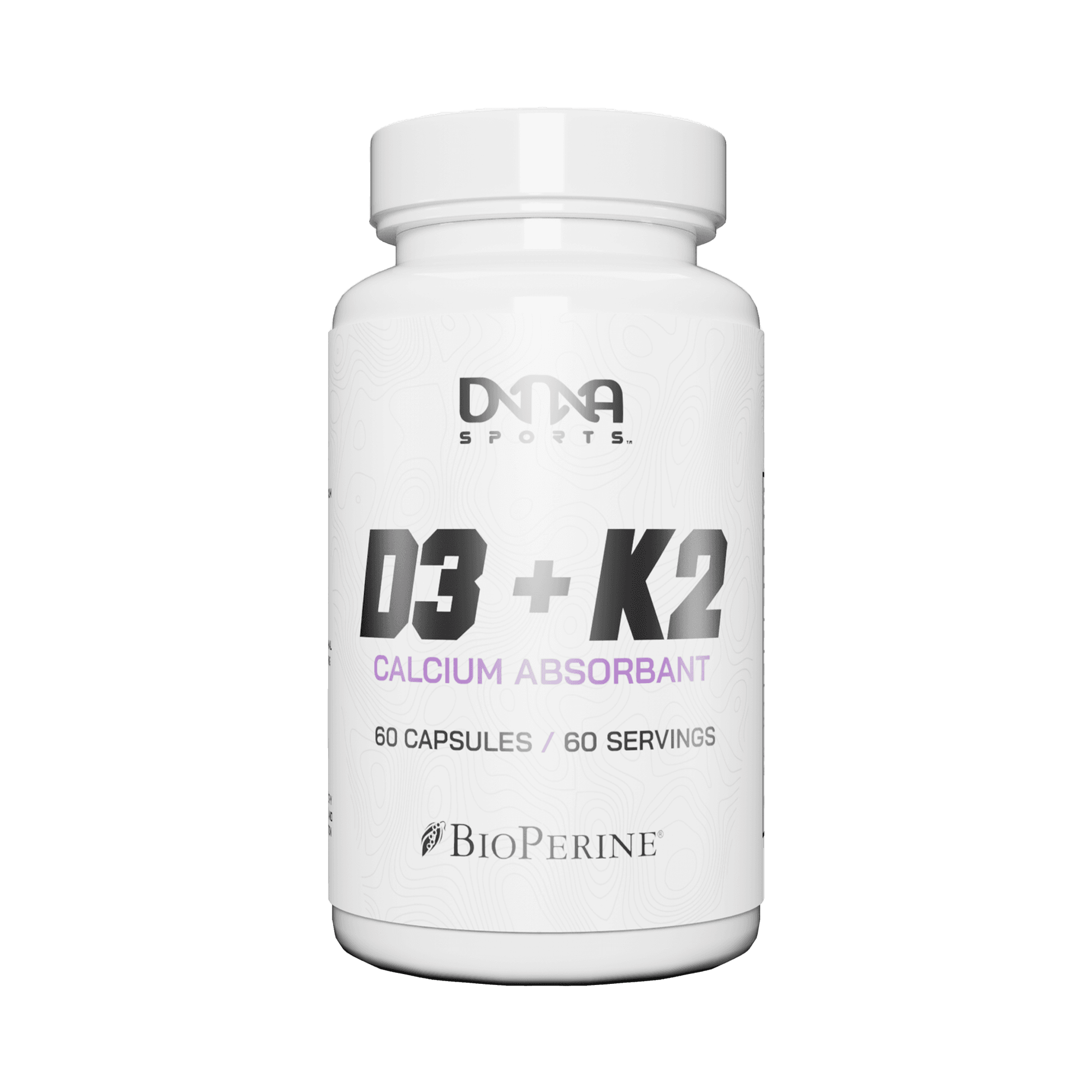 DNA Sports DNA D3+K2 Supplement - 60 Capsules for Bone Health, Immune Support & Muscle Recovery - Ideal for Athletes, Fitness Enthusiasts & Active Lifestyles