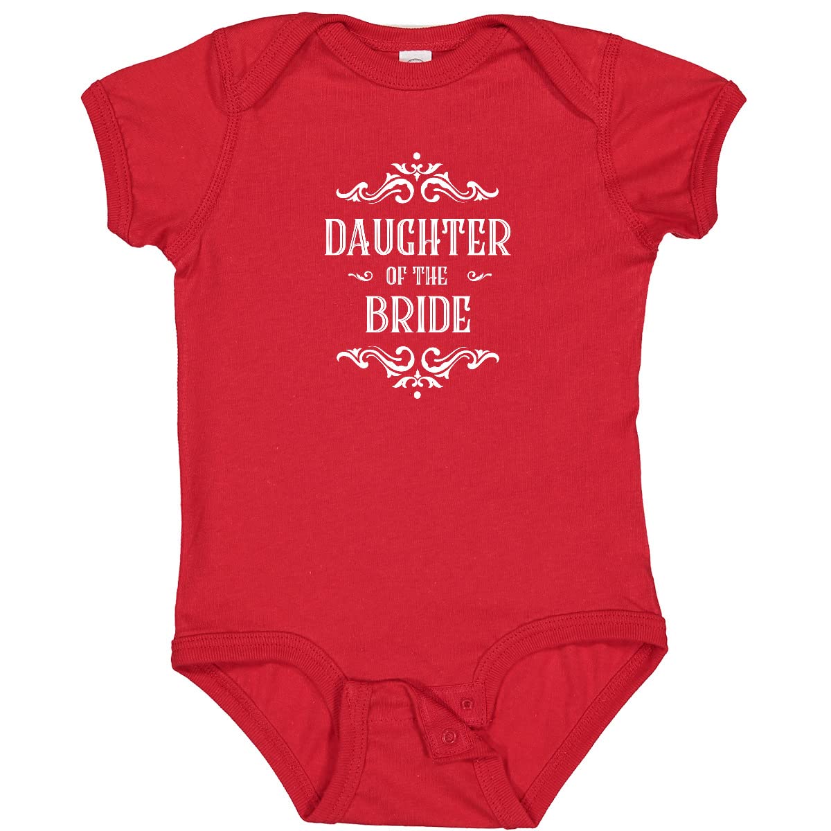 Daughter of The Bride Baby Bodysuit - White for Wedding Party