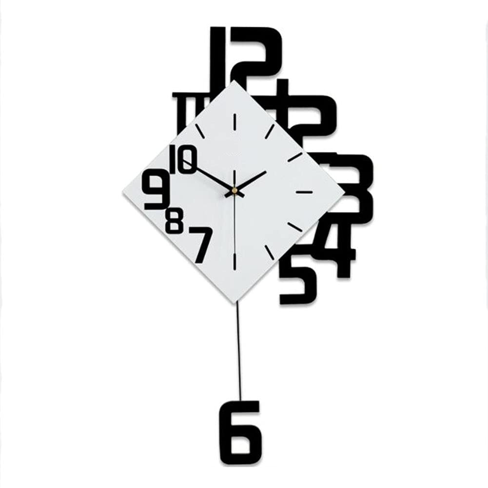 YLJXXY Large Decorative Wall Clocks - 3D Metal Silent Quartz Clock with Arabic Numerals for Living Room, Bedroom & Kitchen Decor | Perfect for Home, Office & Gift Giving