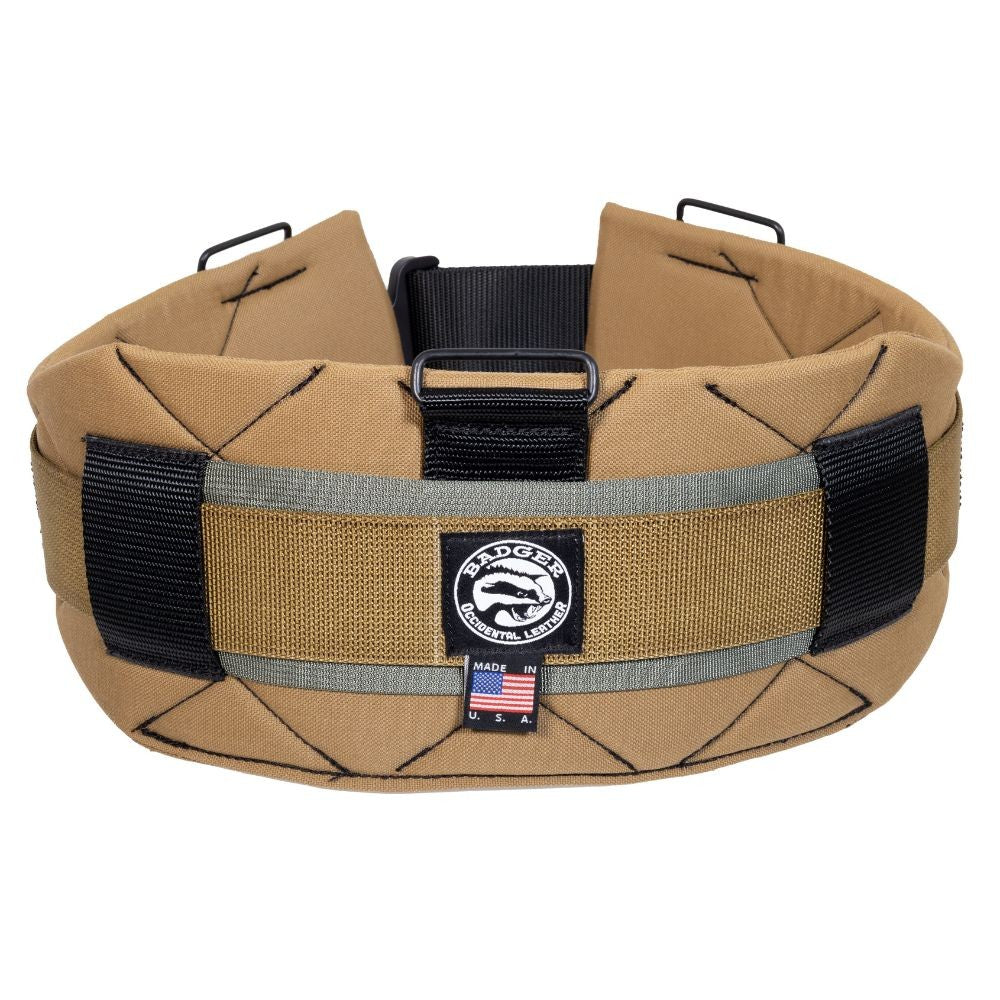 Occidental Leather 410020 XL Sawdust Sage Badger Belt - Extra Large Work Belt for Carpenters & Construction Workers - Durable Leather Tool Belt for Job Site & DIY Projects