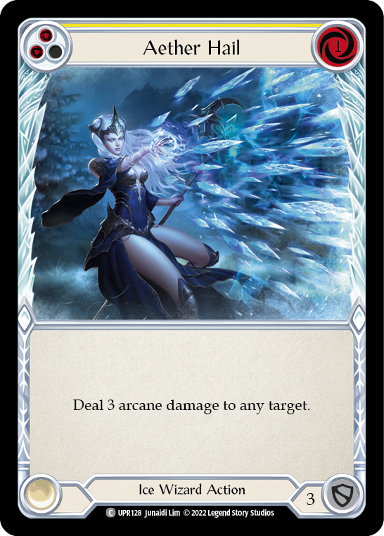 Aether Hail (Yellow) [UPR128] - Uprising Trading Card Game | Collectible Card for Competitive Play & Deck Building | Perfect for Tournaments & Casual Gaming