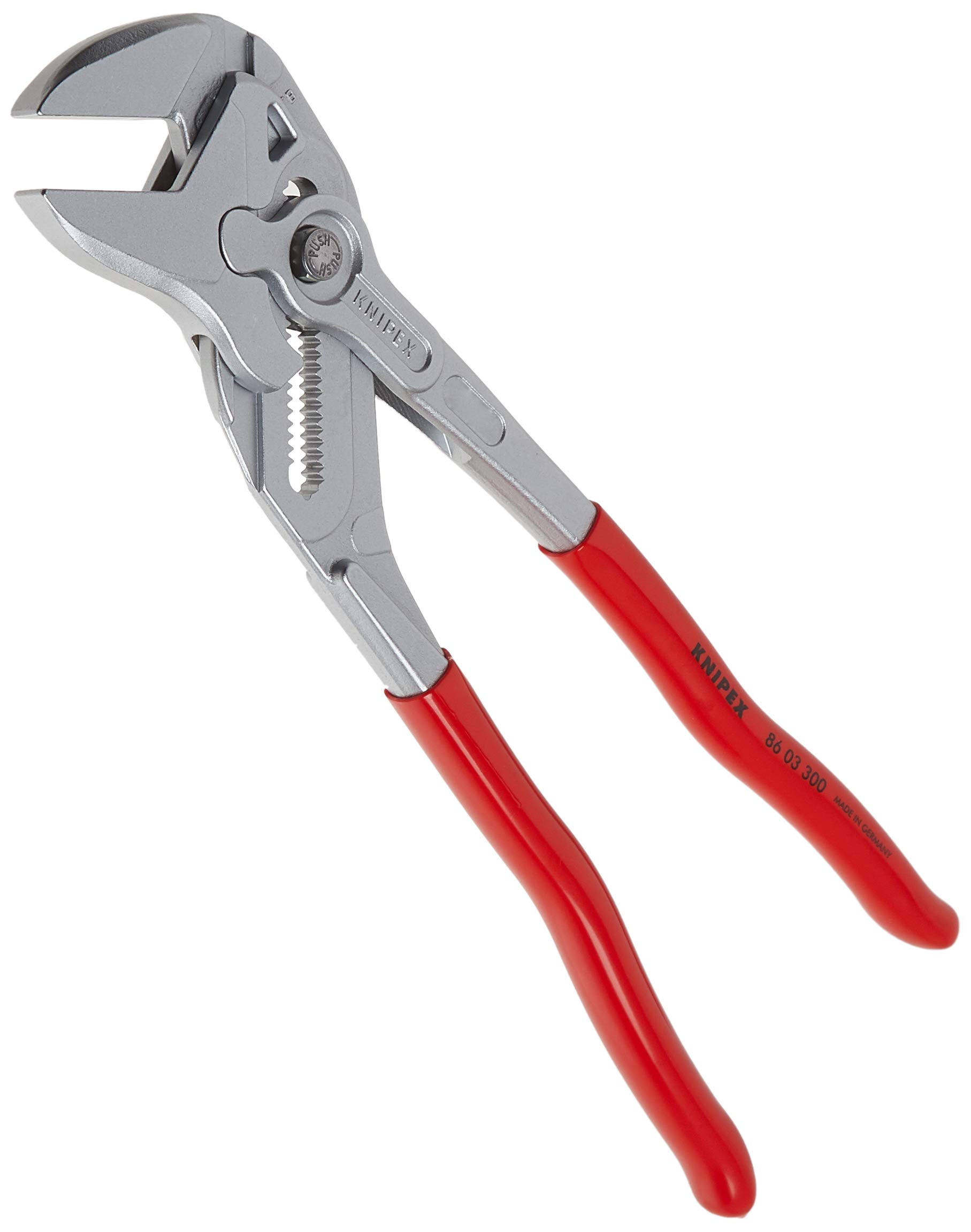 KNIPEX 12-Inch Chrome Plier Wrench (8603300) - High-Quality Adjustable Pliers for Plumbing, Automotive & DIY Projects