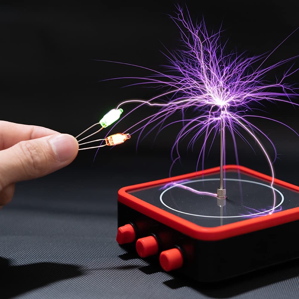 JIUJIA-GU Educational Science Kit - Tesla Coil with Palm Lightning & Bluetooth Music - STEM Learning Toy for Kids & Adults | Perfect for Science Experiments, Classroom Demonstrations & Home Decor