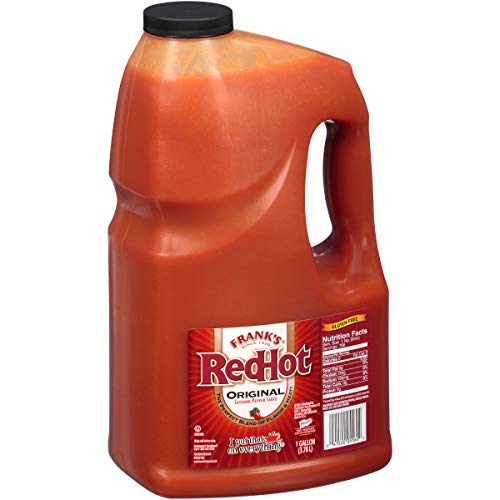 Frank's RedHot Original Cayenne Pepper Hot Sauce - 1 Gallon Bulk Size | Spicy Cayenne Pepper Sauce for Wings, Burgers, Tacos & More | Perfect for Restaurants, Catering & Home Cooking