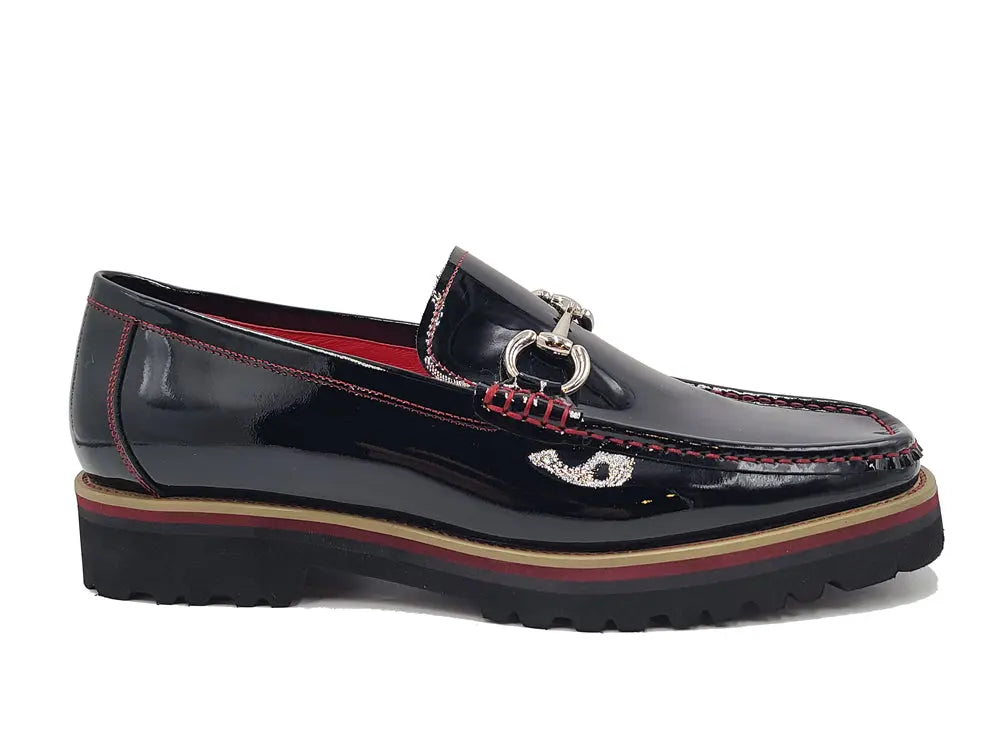 Stylish Horse Bit Loafers with Lug Sole - Comfortable & Trendy Slip-On Shoes for Men & Women | Perfect for Casual Outfits, Office Wear & Everyday Use
