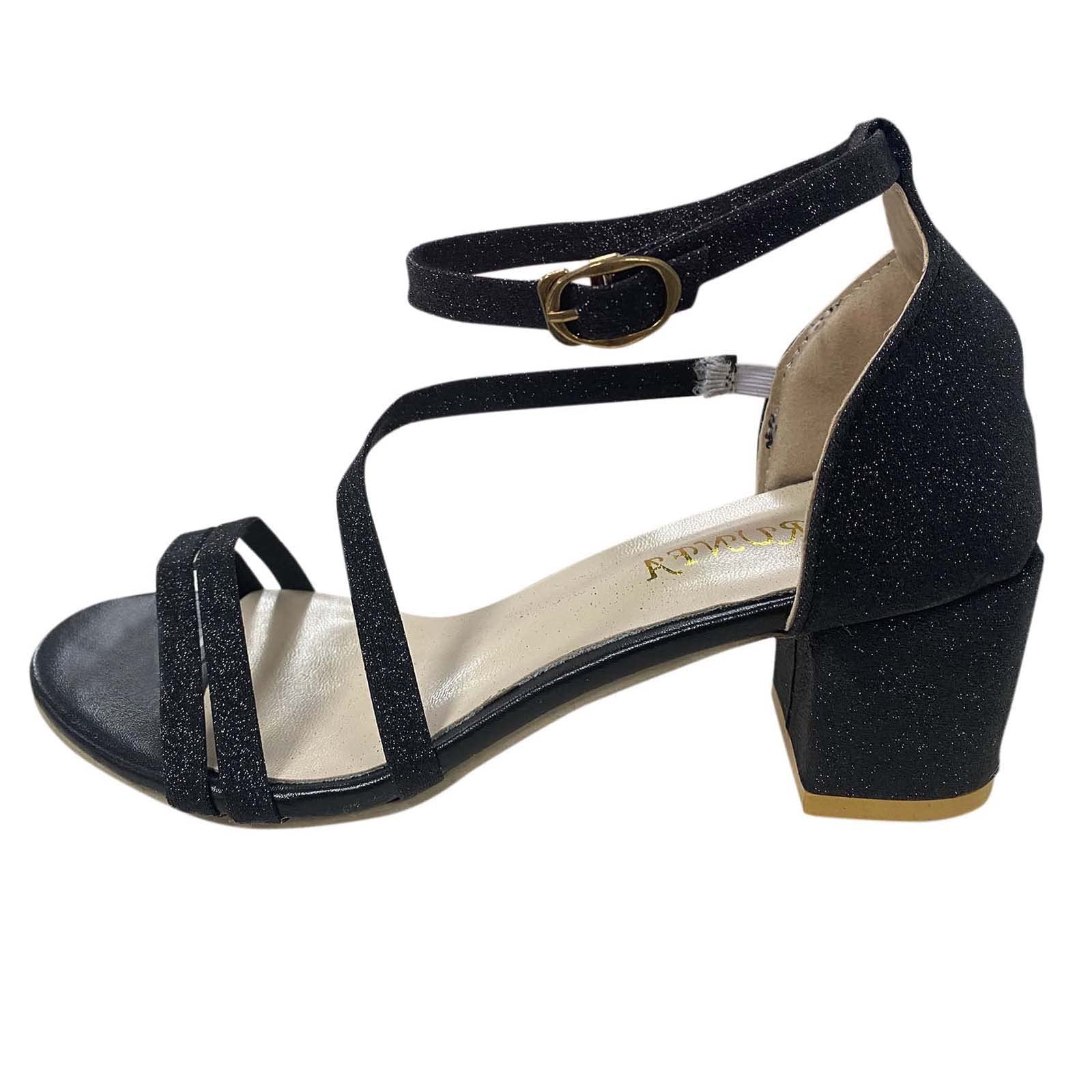 Women's Black Peep Toe Wedge Sandals with Ribbon Detail - Size 11 | Comfortable High Heel Summer Shoes for Women | Perfect for Beach Parties, Weddings & Date Nights