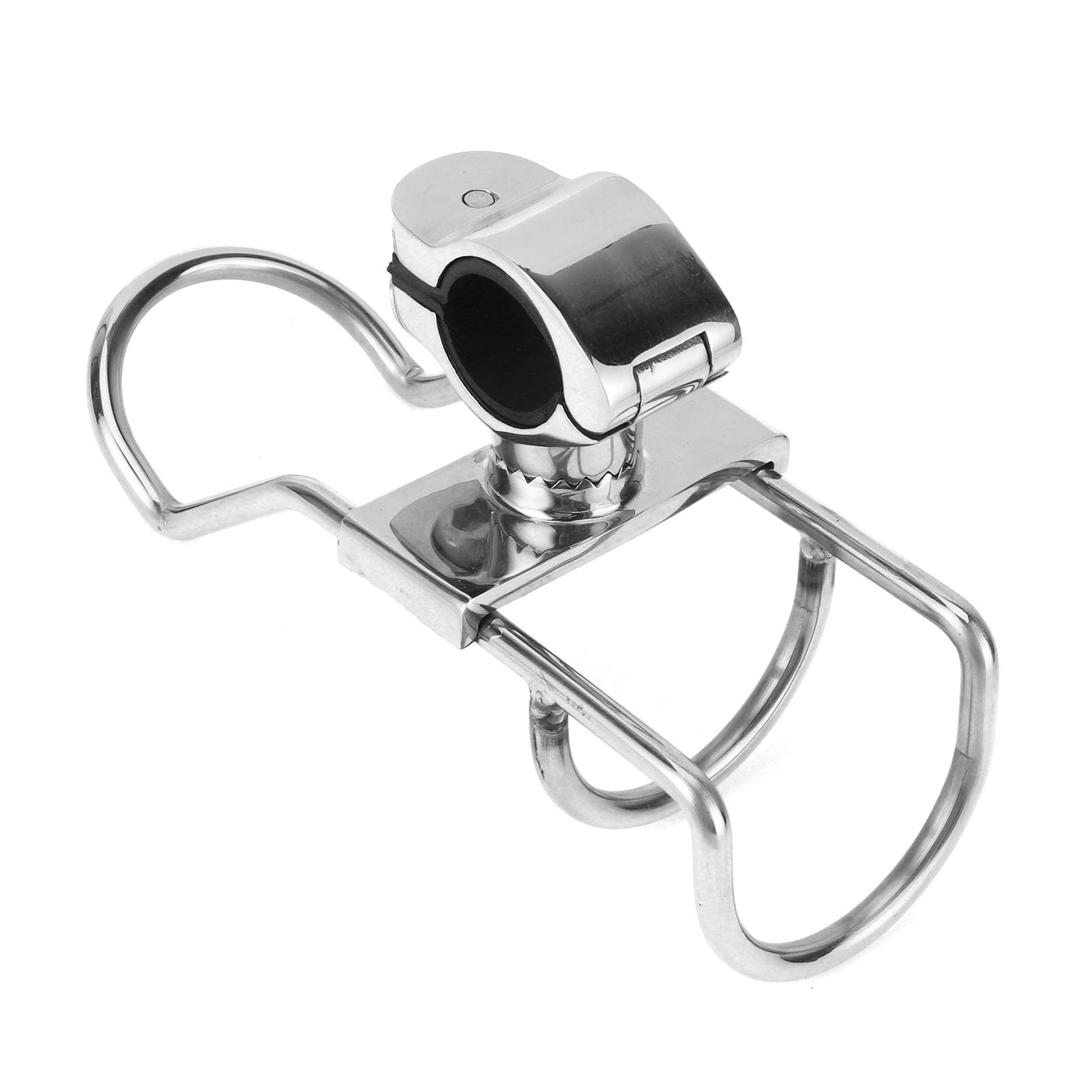 Ymiko Stainless Steel Fishing Rod Rack Holder - Boat Mount Pole Bracket Support Base for Secure Rod Storage | Perfect for Marine, Kayak & Shore Fishing