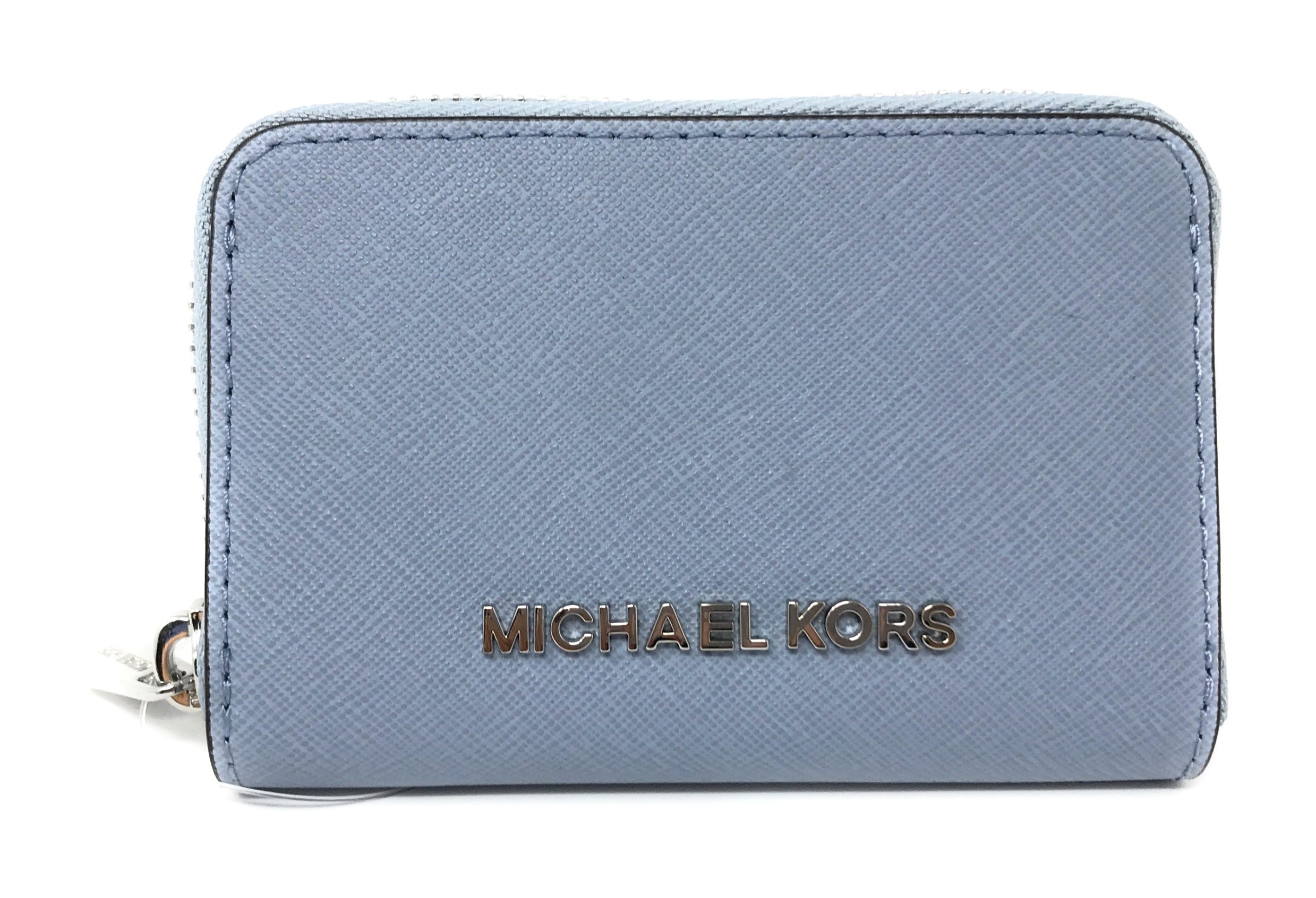 Michael Kors Jet Set Travel Wallet - RFID Blocking Zip Around Credit Card Holder & Coin Purse for Women | Perfect for Everyday Use, Travel & Shopping
