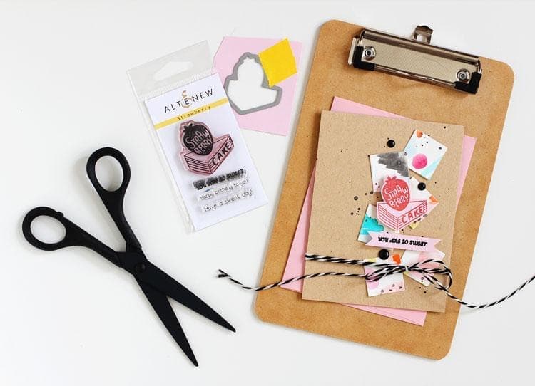 Strawberry Stamp & Die Cut Bundle for Card Making, Scrapbooking & DIY Crafts - Perfect for Handmade Greeting Cards, Invitations & Paper Projects