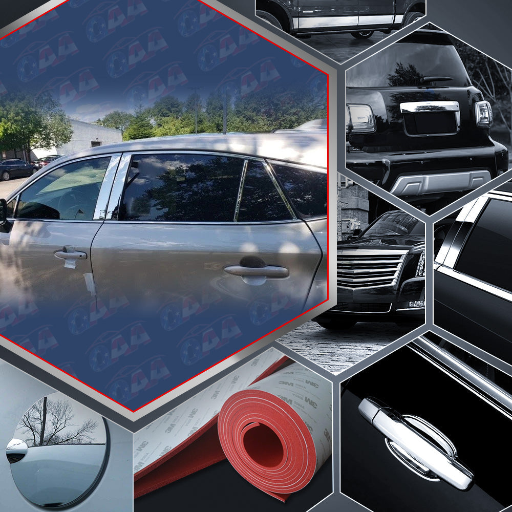 10pcs Stainless Steel Pillar Post Trim for 2021-2023 Toyota Venza - Car Exterior Accessories for Enhanced Style & Protection