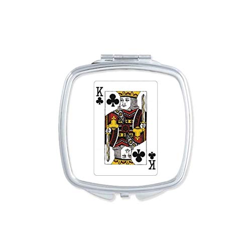 DIYthinker Club K Playing Cards Pattern Mirror - Portable Compact Pocket Makeup Mirror with Double Sided Glass for Travel, Purse & Handbag (Great Gift for Women & Girls)