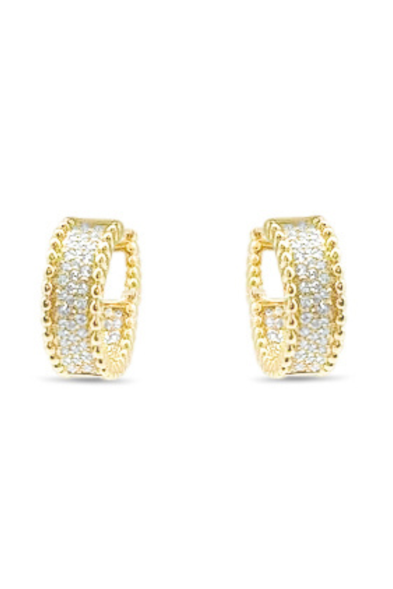 Tanya Earrings for Women - Elegant Gold Hoop Earrings, Hypoallergenic & Lightweight - Perfect for Parties, Weddings & Everyday Wear