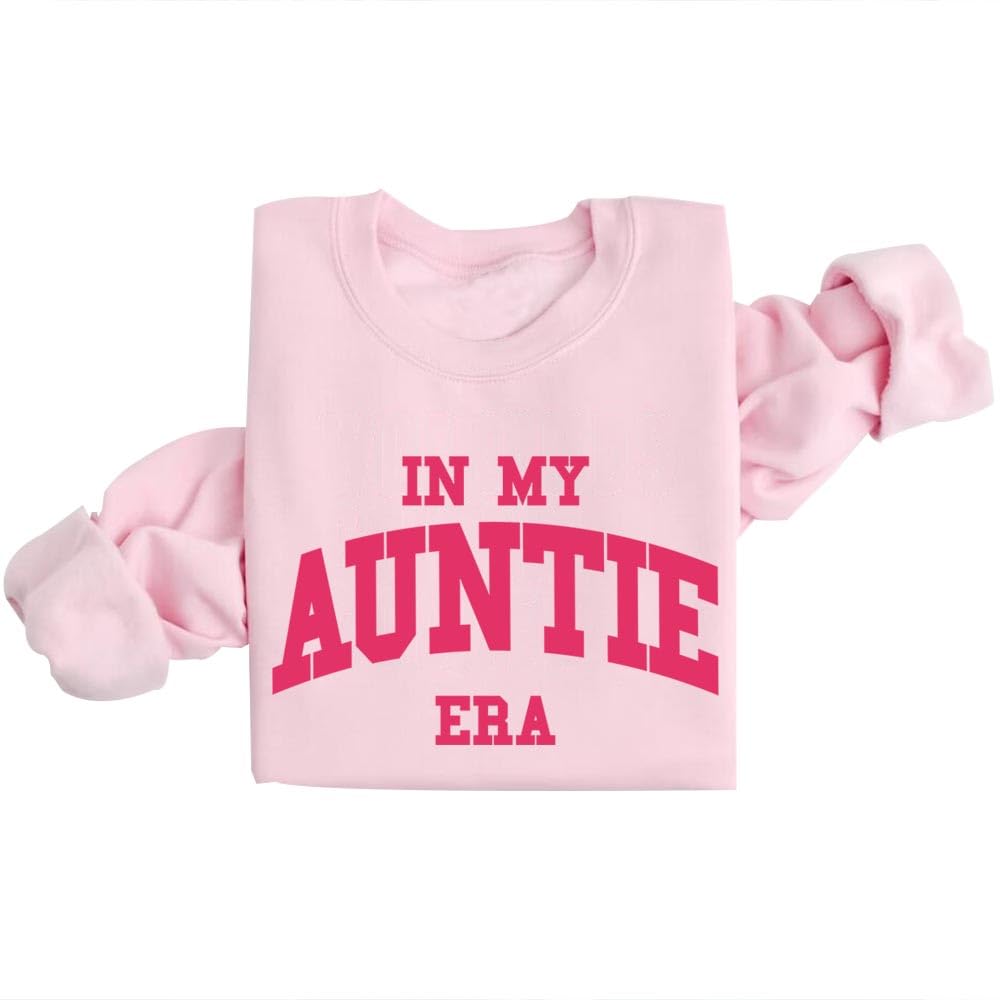 DIOMMELL 'In My Auntie Era' Sweatshirt - Trendy Cool Aunt Graphic Hoodie for Women | Perfect for Family Gatherings, Birthday Gifts & Casual Outings