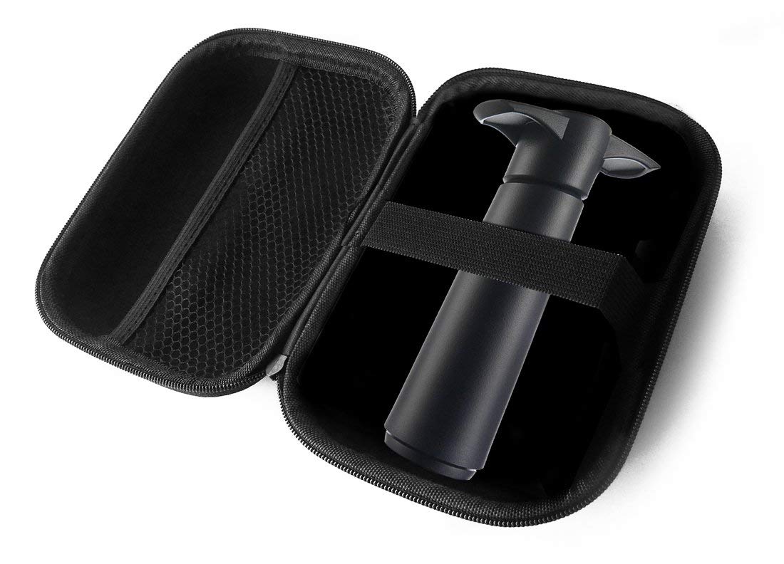 Vacu Vin Wine Saver Hard Case with 2 Vacuum Stoppers - Perfect for Wine Preservation & Storage at Home or Travel
