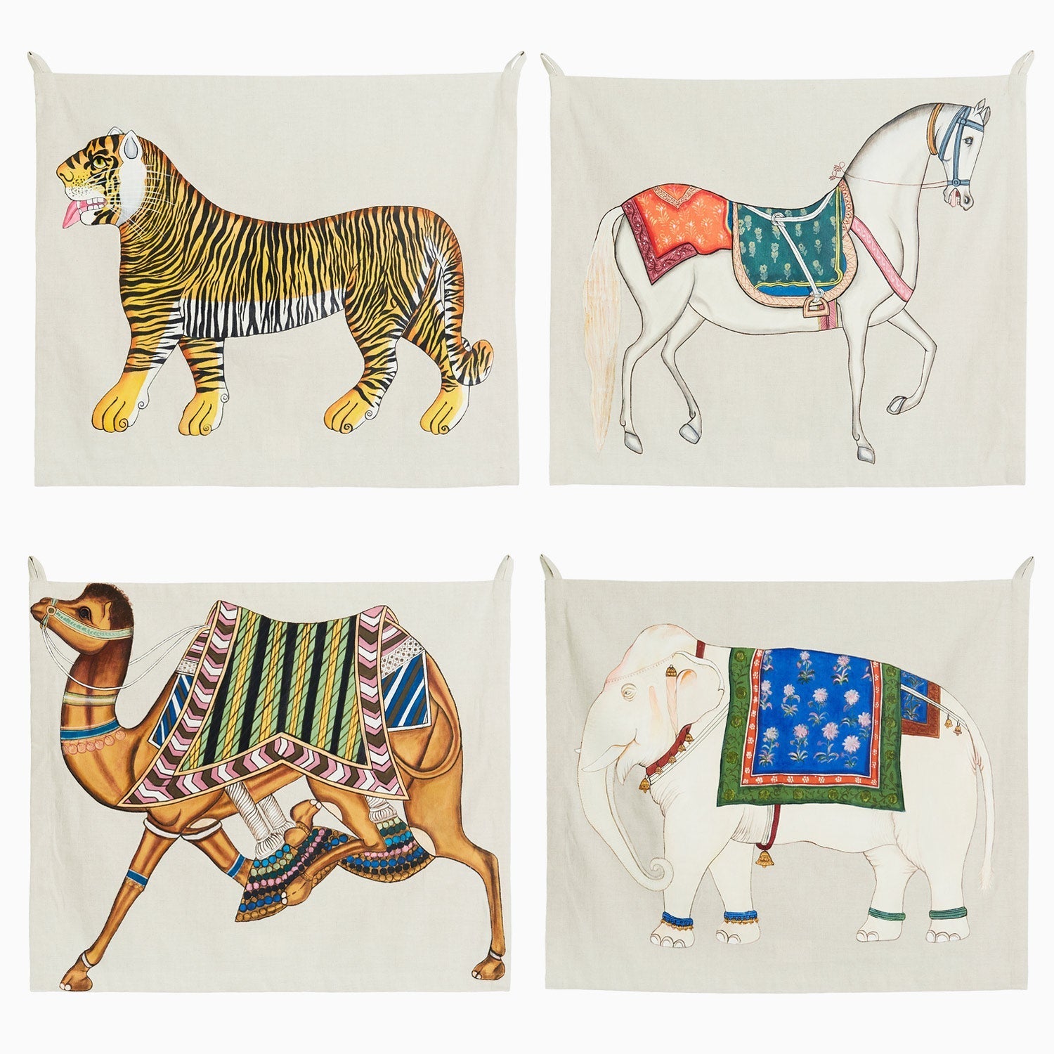 Animal Tapestry Wall Hanging Set - Boho Jungle Decor for Bedroom, Living Room & Dorm | Nature-Inspired Home Decor