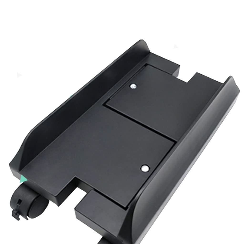 Adjustable Mobile CPU Stand with Locking Casters - Rolling Computer Tower Holder for Desktop PC - Heavy Duty Computer Cart Stand (Color: Black) - Perfect for Office, Gaming Setup & Server Room Organization