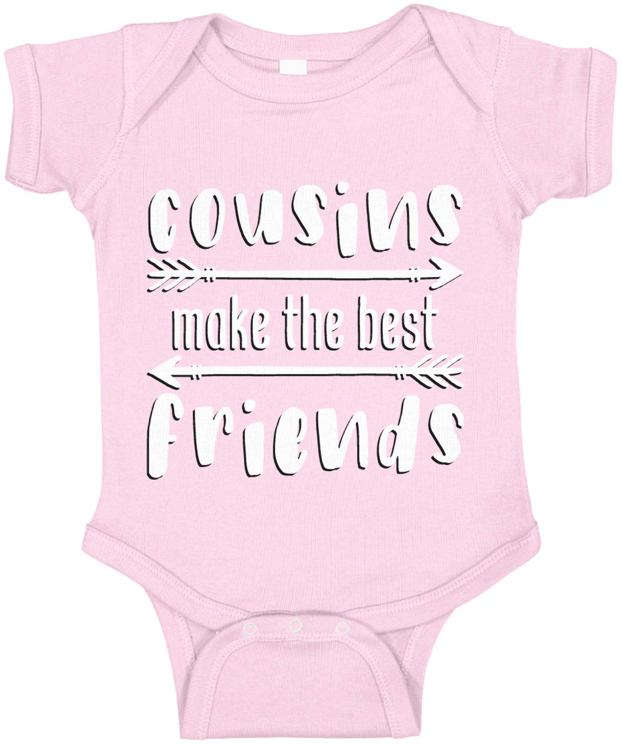 Amdesco Cousins Make The Best Friends Baby Onesie - Soft Cotton Infant Bodysuit for Newborns & Toddlers - Perfect for Family Reunions, Photo Shoots & Playdates