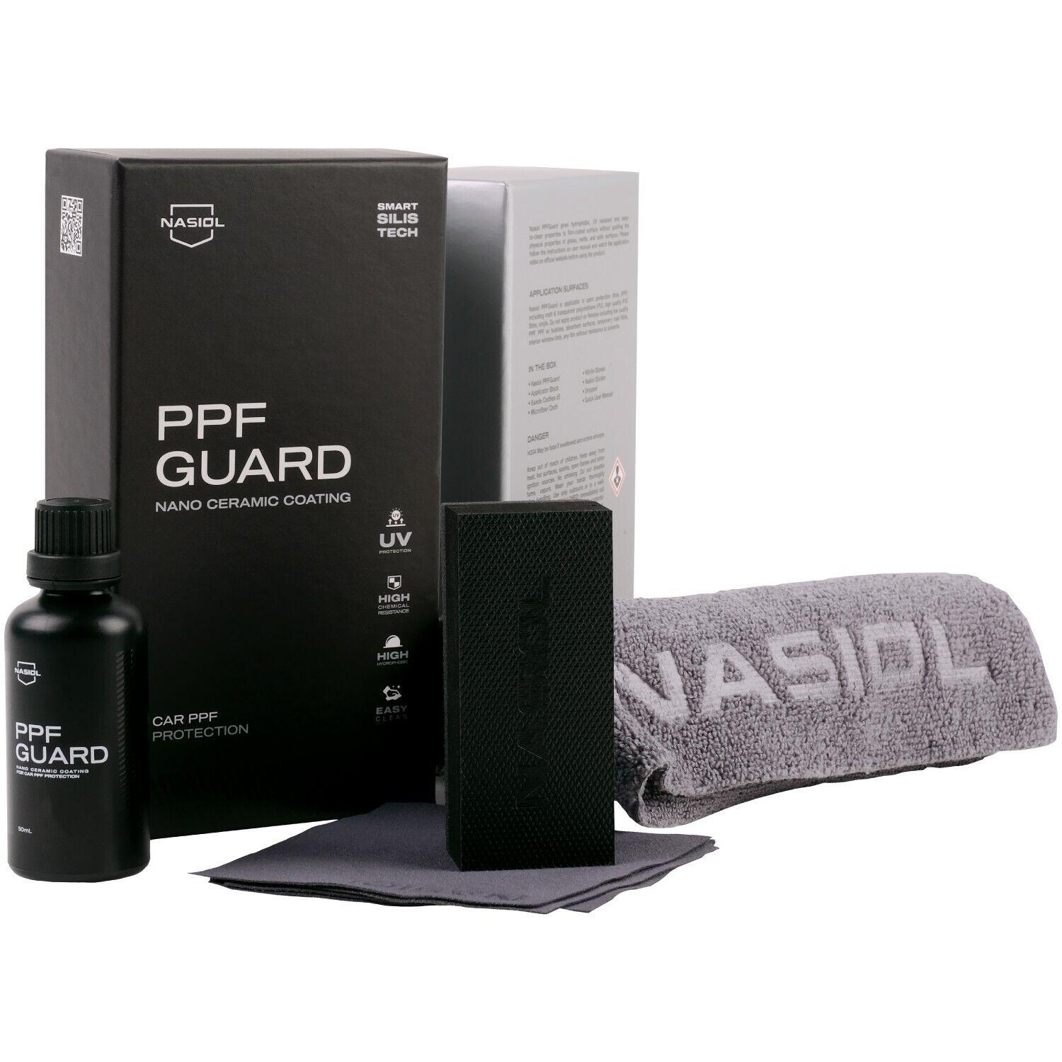 NASIOL PPFGuard 50ml - Premium Paint Protection Film Sealant for Cars, Motorcycles & Boats | Long-Lasting Gloss & Protection | Ideal for Auto Detailing & Vehicle Maintenance
