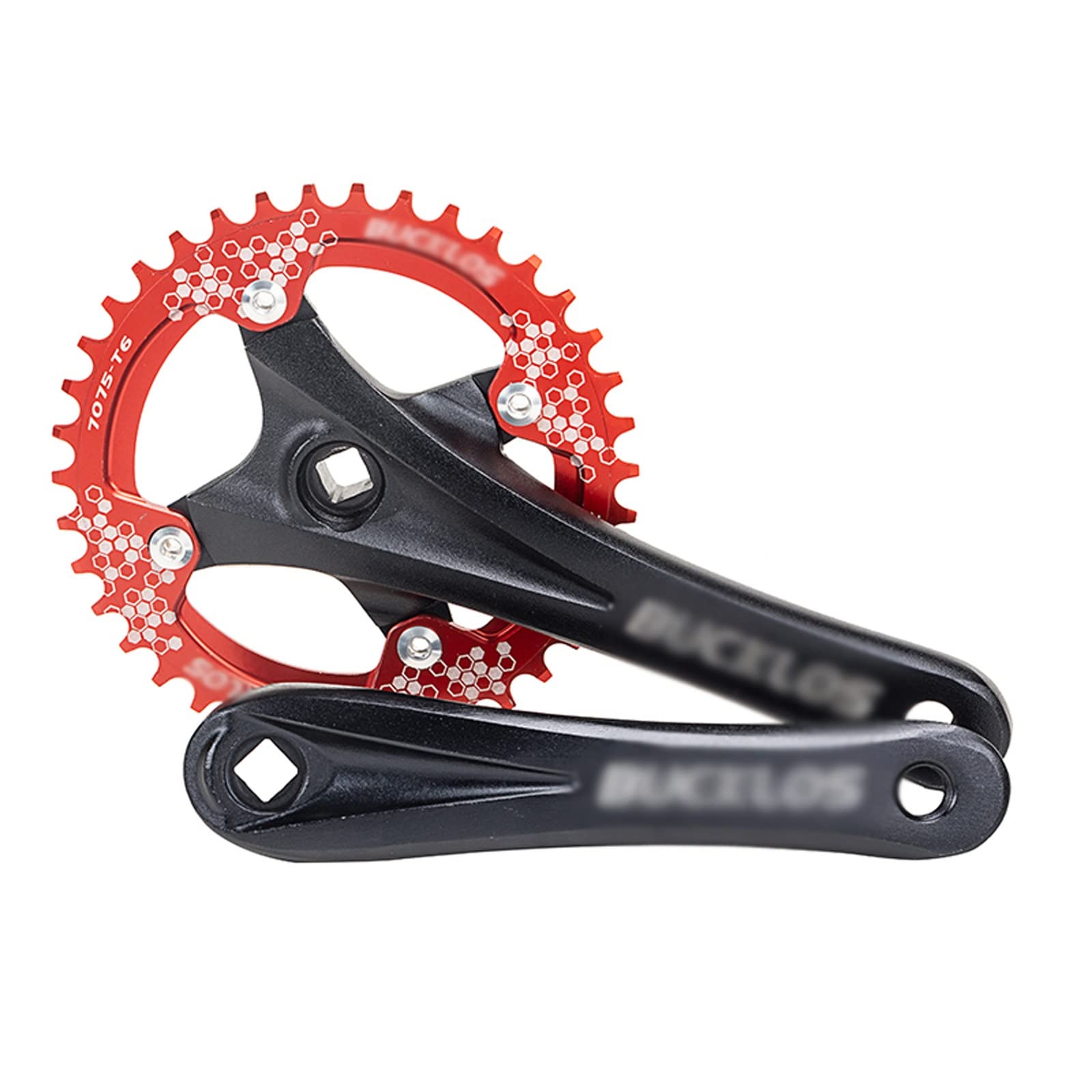 **MTB Bicycle Crankset 104BCD Square Hole 170mm Crank Narrow Wide 32T-42T Chainring - Durable Mountain Bike Part for Trail Riding & Off-Road Cycling**