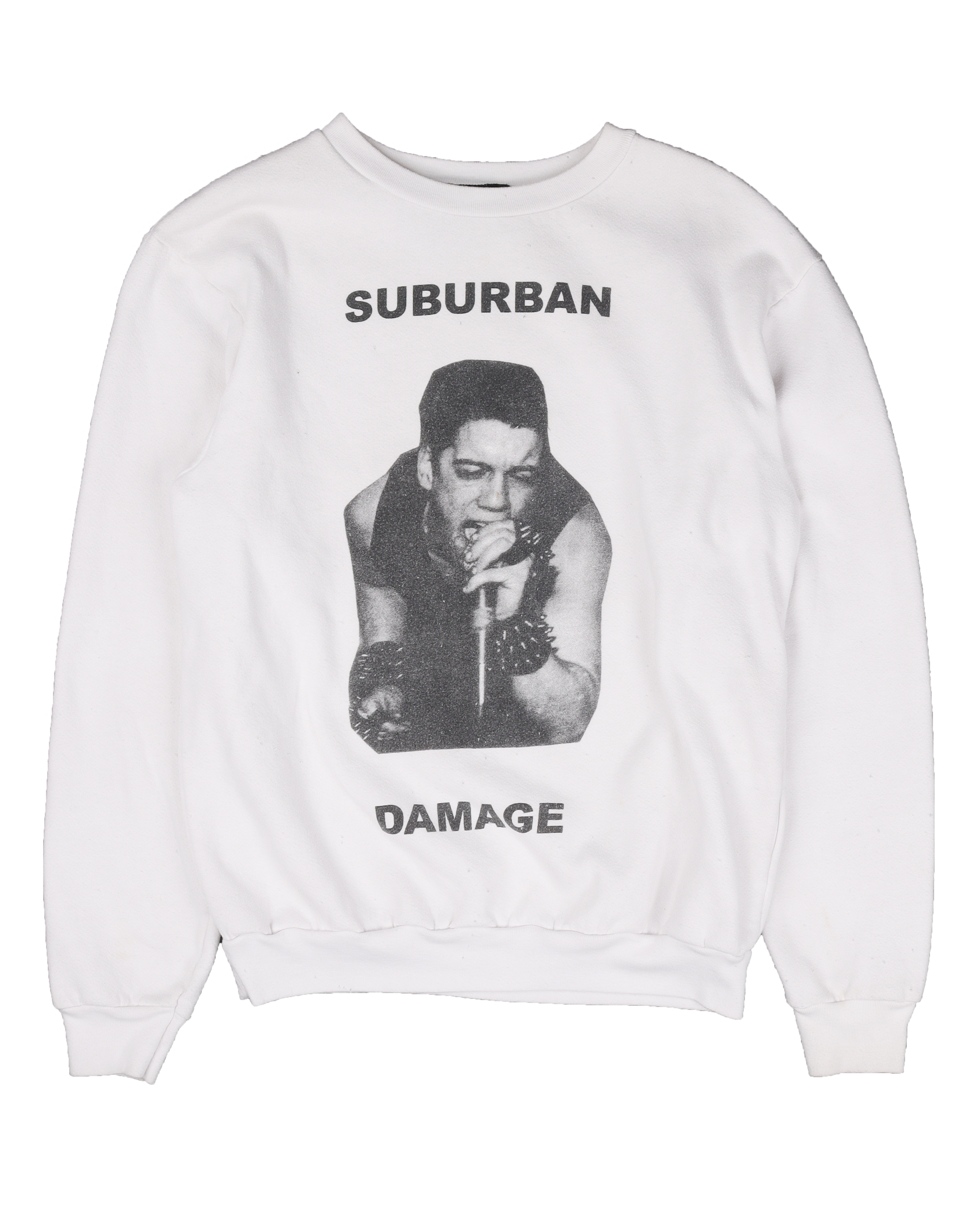 Suburban Damage Crewneck Sweatshirt - Trendy Streetwear Hoodie for Men & Women | Perfect for Casual Outfits, Urban Fashion & Everyday Wear