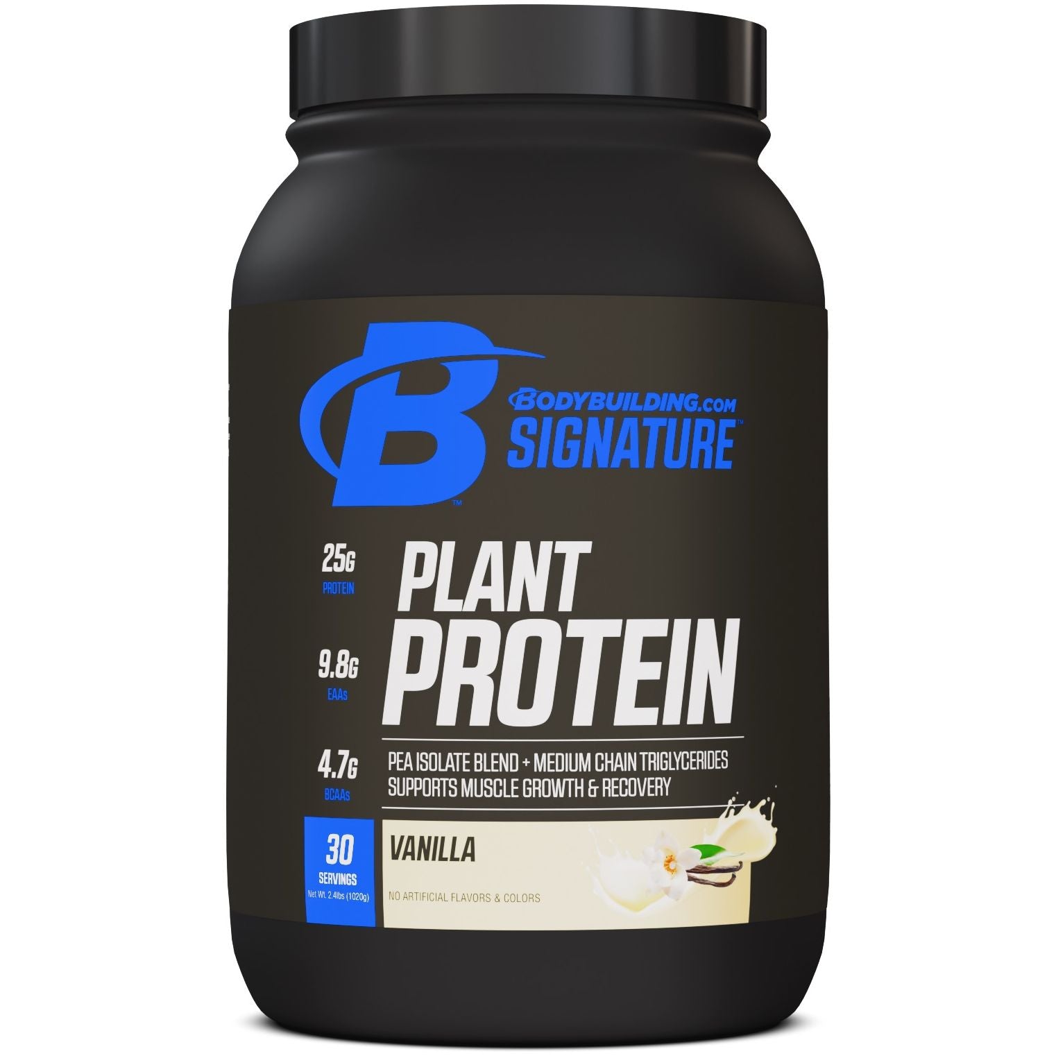 Bodybuilding.com Signature Plant Protein Powder - Vegan Protein Supplement for Muscle Growth & Recovery - Ideal for Post-Workout, Smoothies & Healthy Lifestyles
