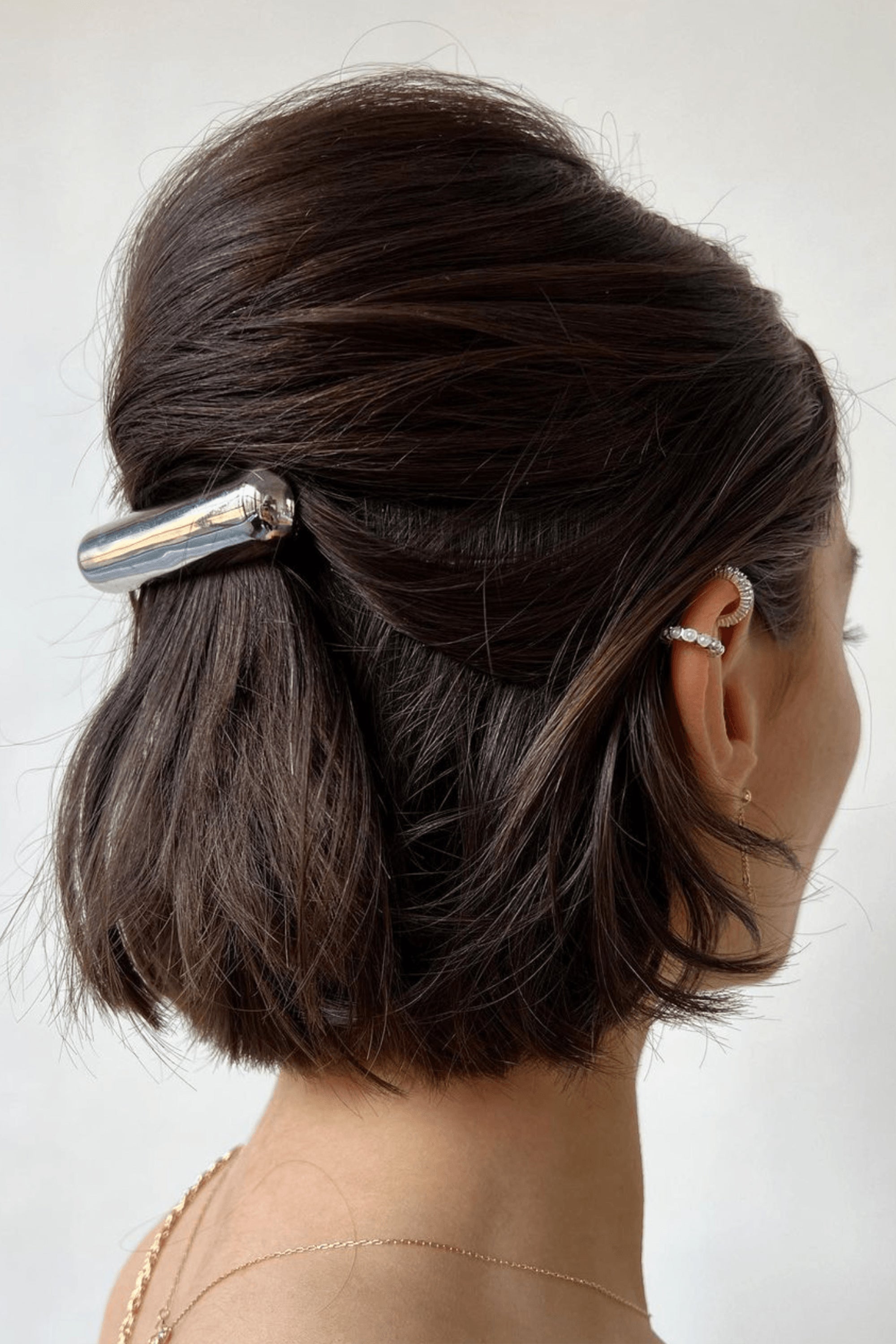 Elegant Glossy Hair Barrettes for Women - Shiny Hair Clips for Ponytails, Braids & Updos - Perfect for Weddings, Parties & Everyday Style