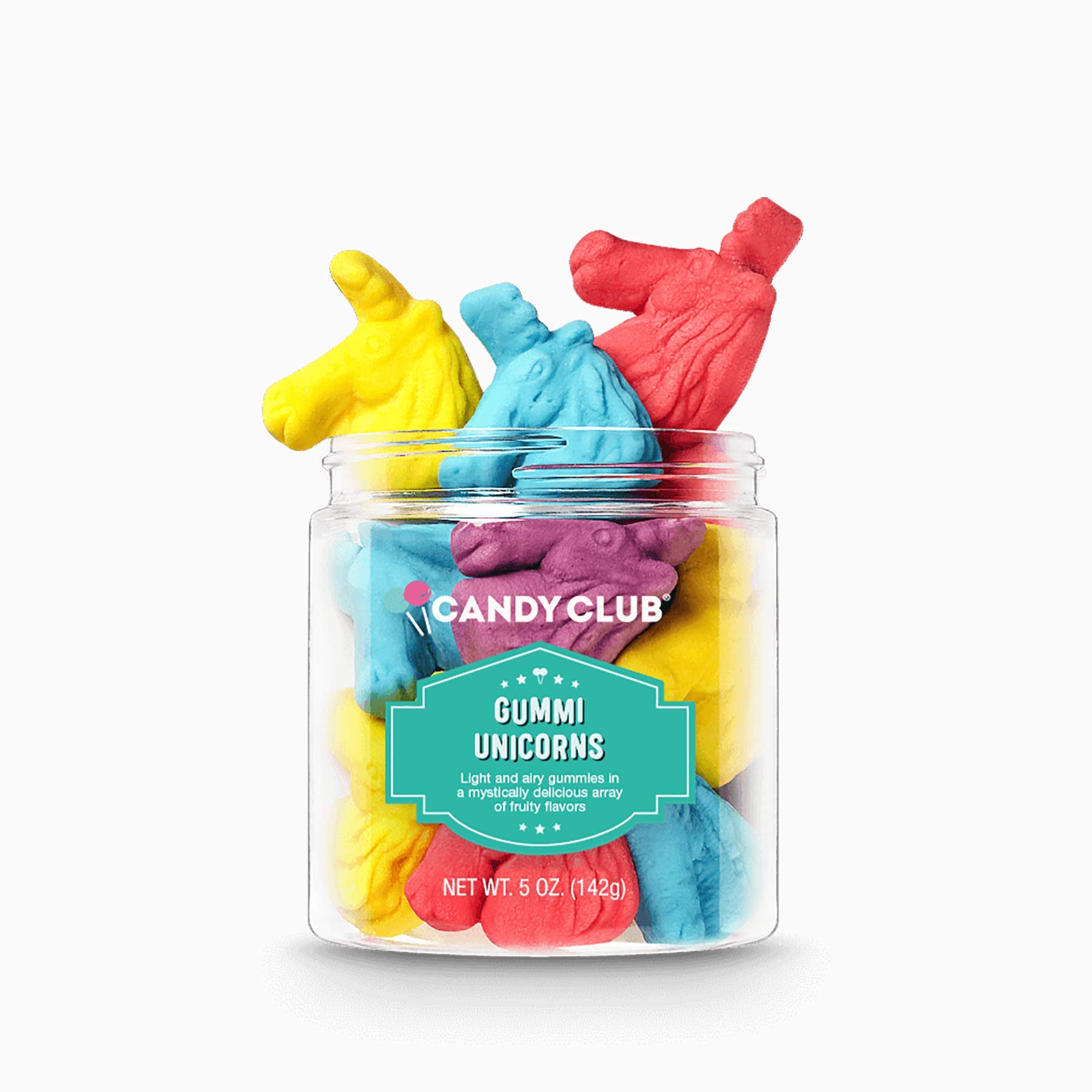 Gourmet Gummy Unicorn Candy - Marshmallow & Fruit Flavored Unicorn Puffs - Perfect for Gifts, Parties, Snacks & Candy Buffets - 5oz Jar - Great for Birthday Celebrations, Baby Showers & Office Treats