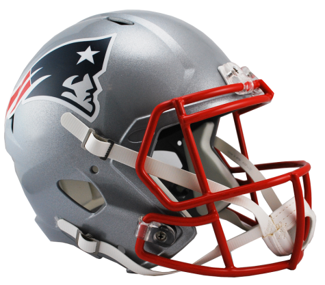 New England Patriots Speed Replica Football Helmet - Authentic NFL Fan Gear for Game Day & Sports Collectibles