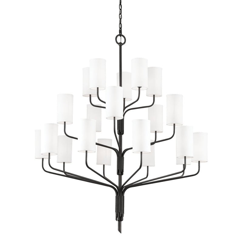 20-Light Crystal Chandelier for Dining Room - Elegant Modern Ceiling Light Fixture with LED Bulbs, Perfect for Home Decor, Wedding Venues & Restaurants