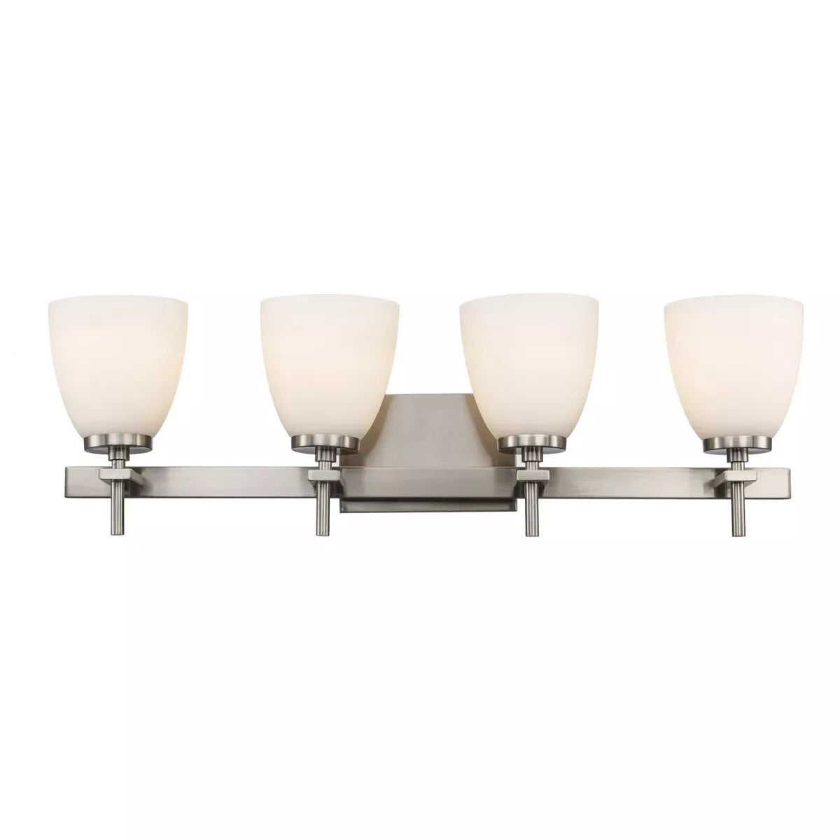 Trans Globe Lighting 22294 BN Oxnard Collection 4-Light Bathroom Vanity Wall Sconce in Brushed Nickel Finish - Perfect for Bathroom, Powder Room, or Dressing Area Lighting