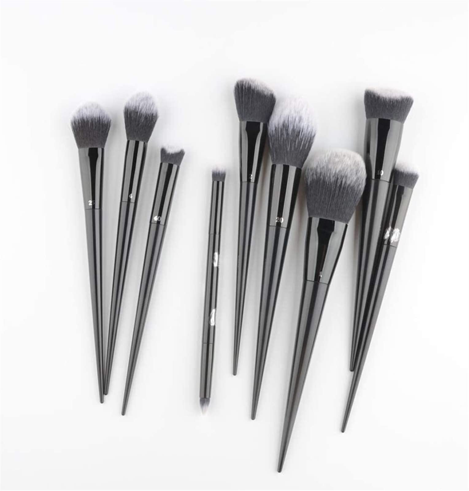 9-Piece Professional Makeup Brush Set - Foundation, Powder, Blusher, Eyeshadow, Concealer & Contour Brushes for Flawless Makeup Application - Perfect for Daily Use, Travel & Professional Makeup Artists