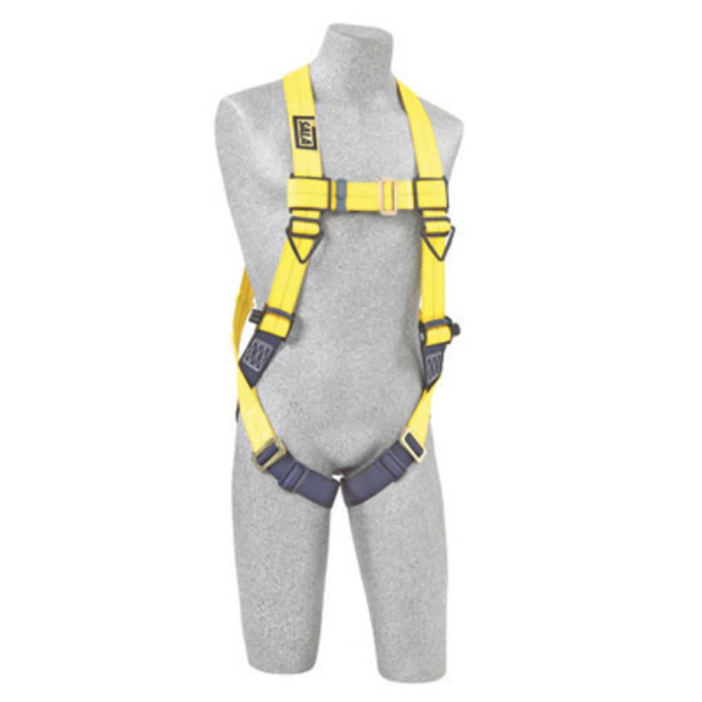 3M DBI SALA Small Delta Construction Safety Vest Harness with Back D-Ring & Pass-Thru Buckle Leg Straps - OSHA Compliant Fall Protection for Roofing, Scaffolding & Industrial Work