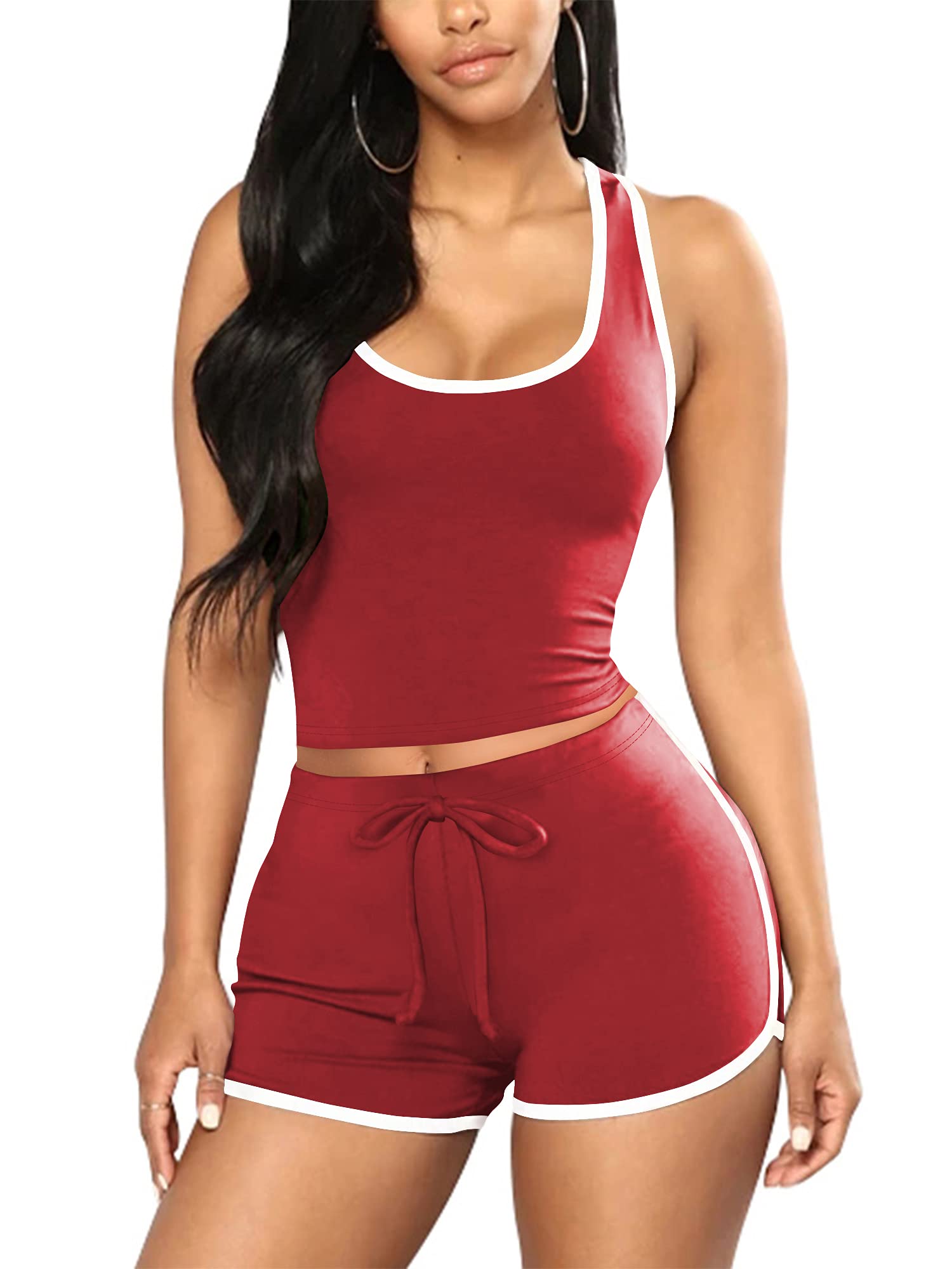 Sexy Women's Two-Piece Activewear Set - Matching Tracksuit for Workout & Lounge - Gym, Yoga, Running & Casual Wear