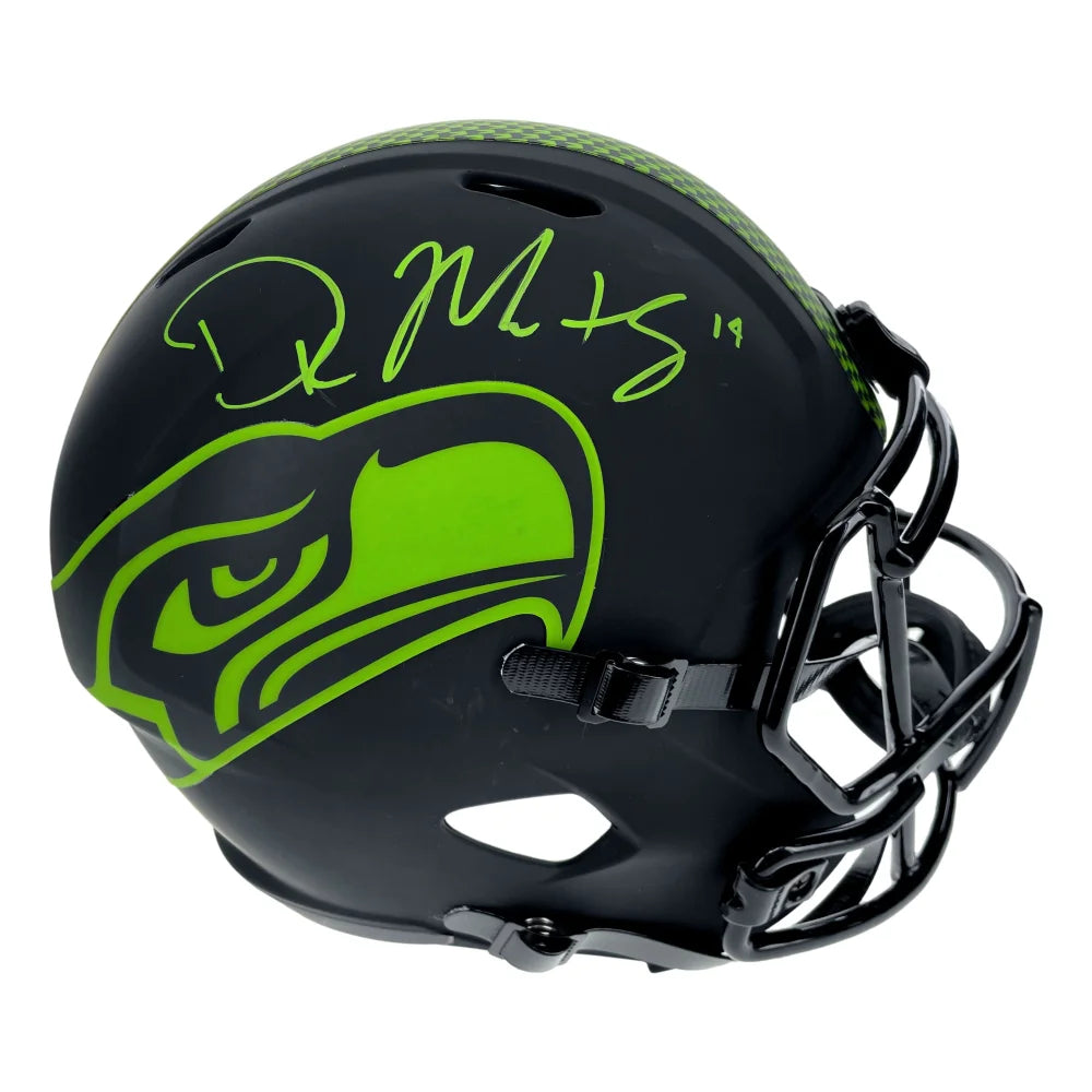 DK Metcalf Autographed Seattle Seahawks Football Helmet - Signed Speed Eclipse F/S - Perfect for Collectors, Fans & Sports Memorabilia Displays