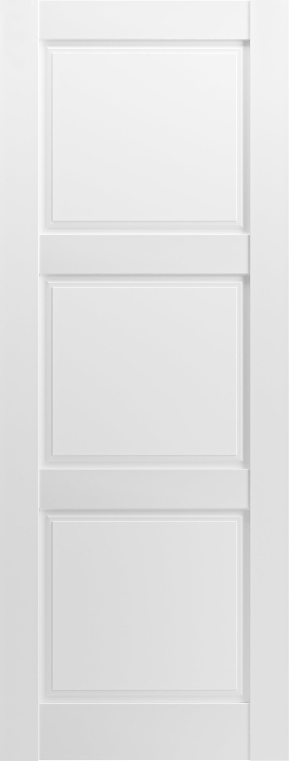 Lucia 2661 Matte White Slab Barn Door Panel 30