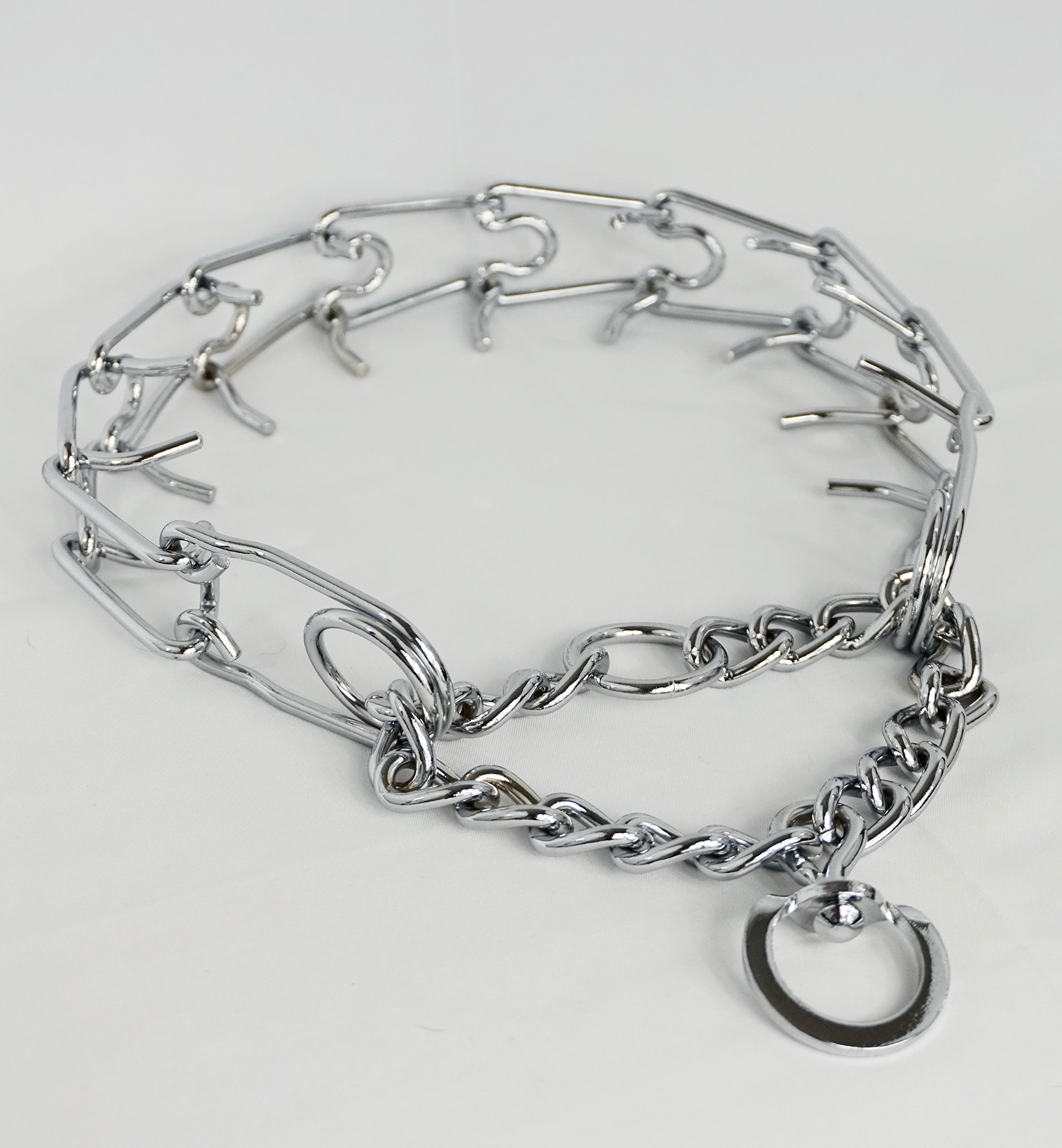 Premium Dog Training Prong Collar for Large Dogs - Metal Obedience Training Collar Stops Pulling | Safer Alternative to Choke Chains | Perfect for Leash Training, Walks & Behavior Correction