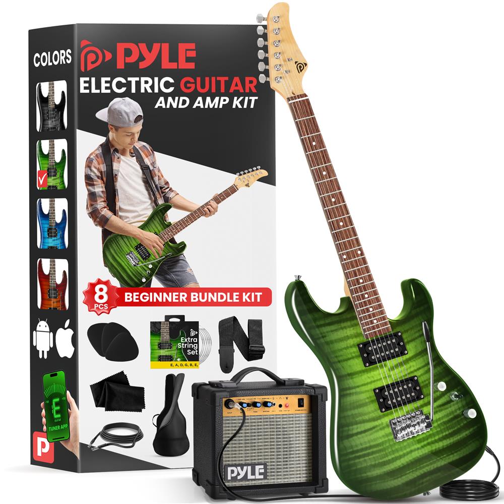Complete Electric Guitar Starter Kit with Amp, Tuner & Accessories - Perfect for Beginners, Practice & Live Performances