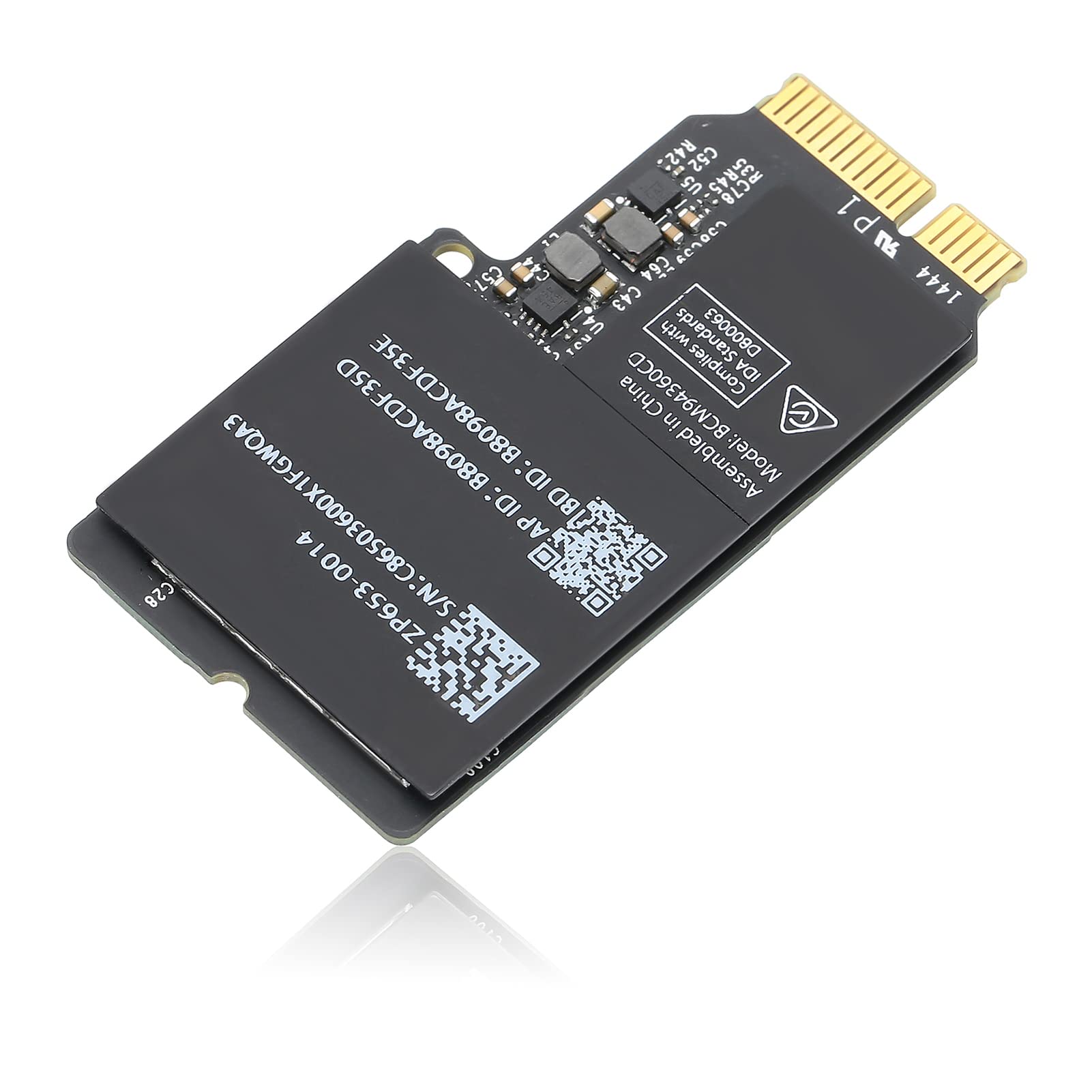 802.11ac Wireless Network Card with Bluetooth 4.0 - BCM94360CD PCI-E Adapter for Desktop PC | Universal WiFi Card for Gaming, Streaming & Home Office | High-Speed Dual Band AC1200 Computer Accessory