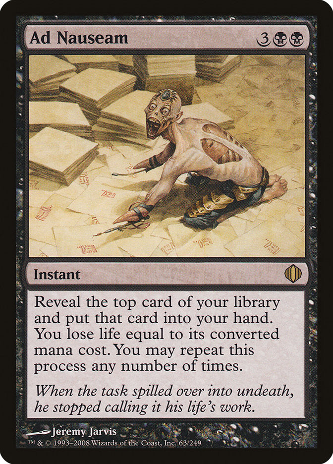 Ad Nauseam MTG Card - Shards of Alara Expansion | Magic: The Gathering Collectible Trading Card Game for Deck Building and Competitive Play