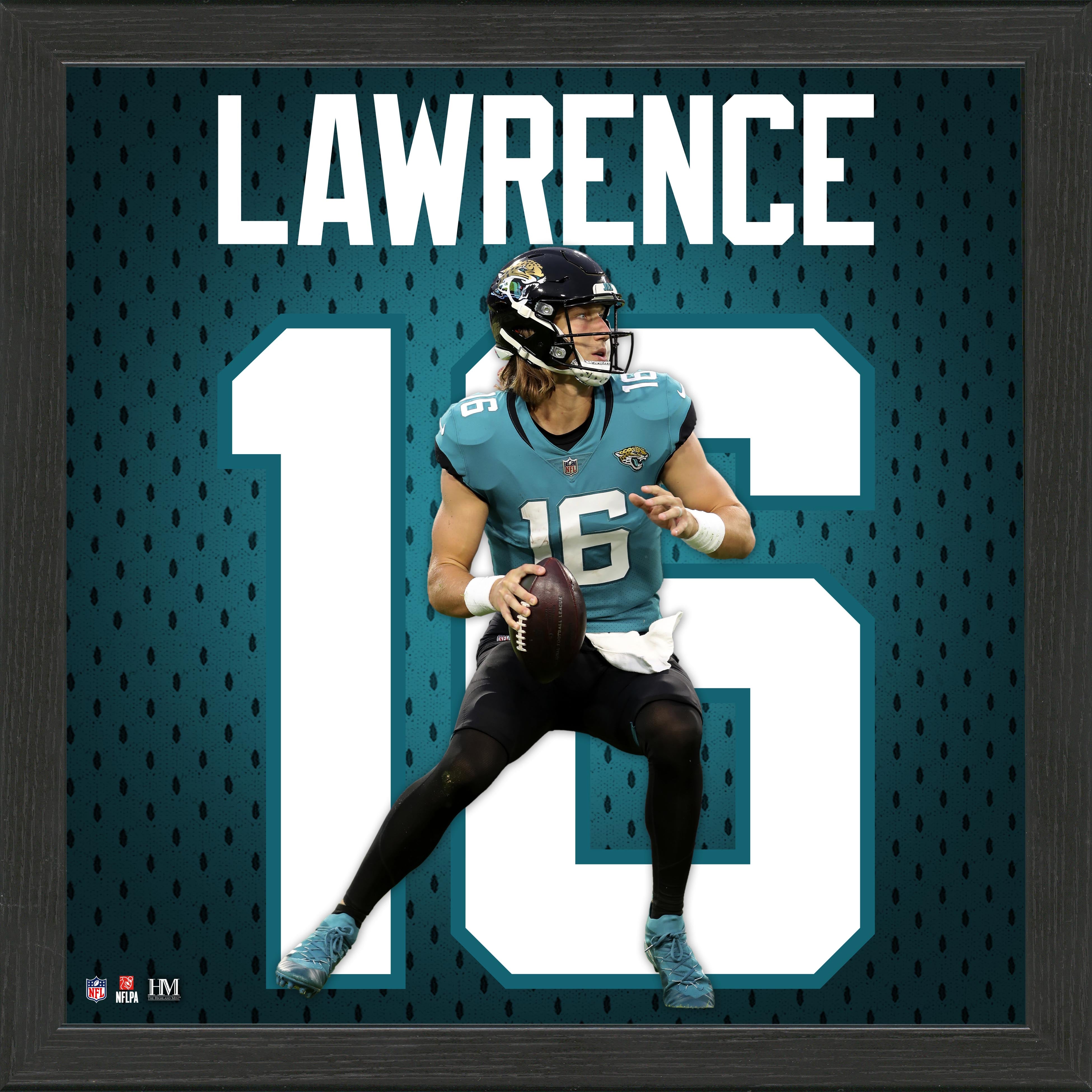 Trevor Lawrence Rookie Impact Jersey Frame - Display Case for Football Memorabilia - Perfect for Home, Office, or Man Cave Decor