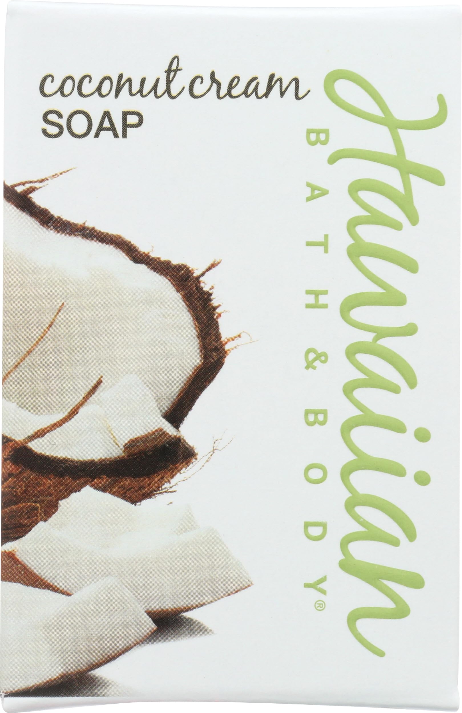 Hawaiian Bath & Body Coconut Cream Bar Soap - 3.25 oz | Moisturizing & Natural Coconut Scent | Perfect for Shower, Bath & Gift Sets
