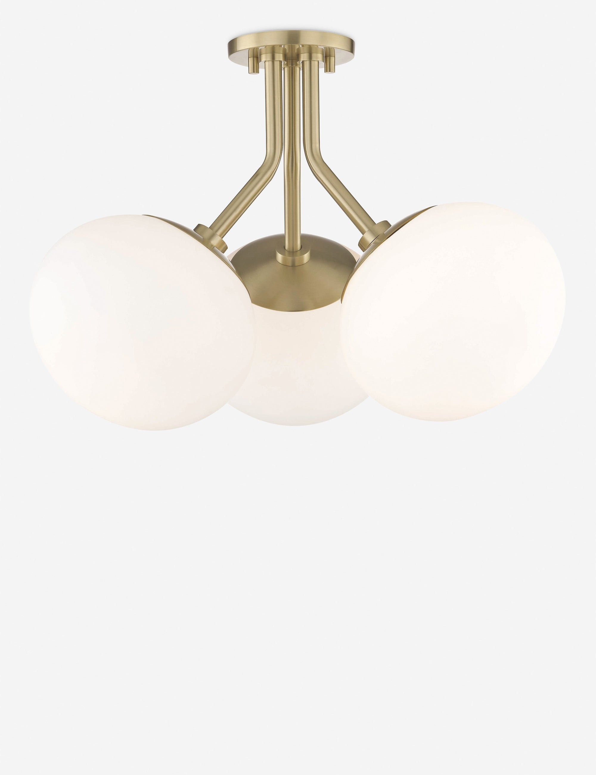 Ainsley Semi Flush Mount Light Fixture - Modern Ceiling Lighting for Bedroom, Living Room, Kitchen & Hallway - Elegant Home Decor Lighting Solution