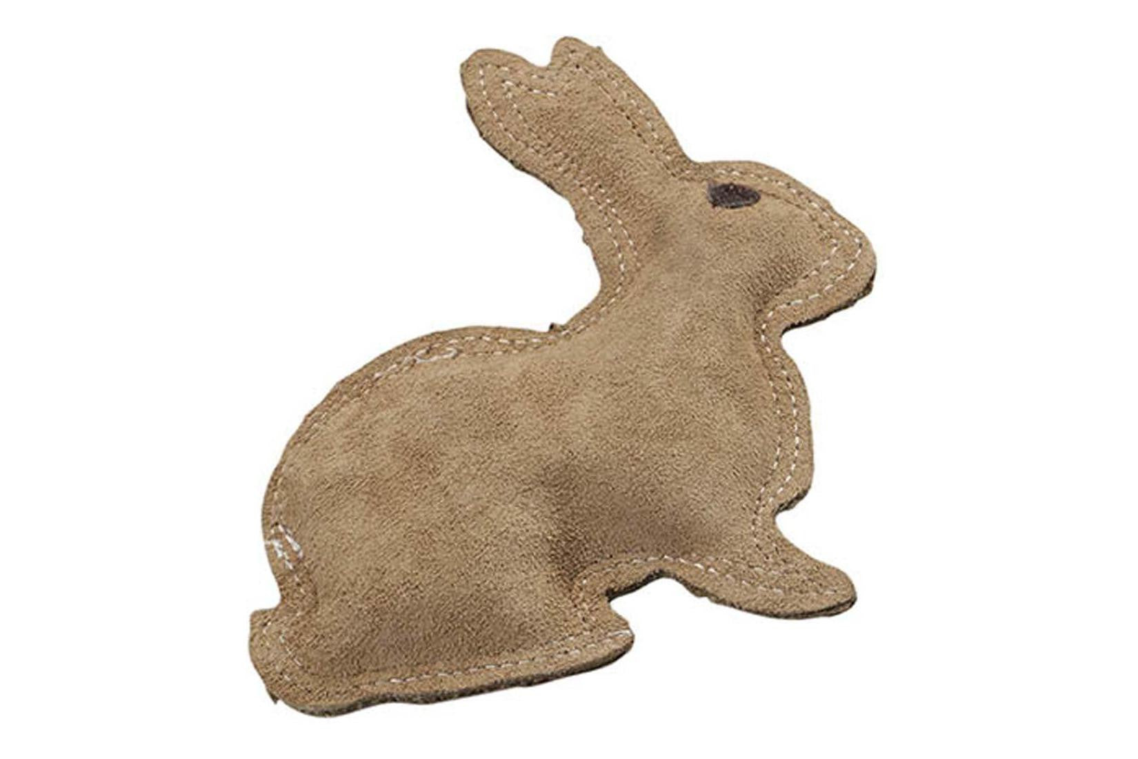 Premium Dura Fused Leather & Jute Rabbit Toy - Chew-Resistant Pet Toy for Small Animals - Perfect for Rabbits, Guinea Pigs & Hamsters - Great for Cage Play & Training Rewards