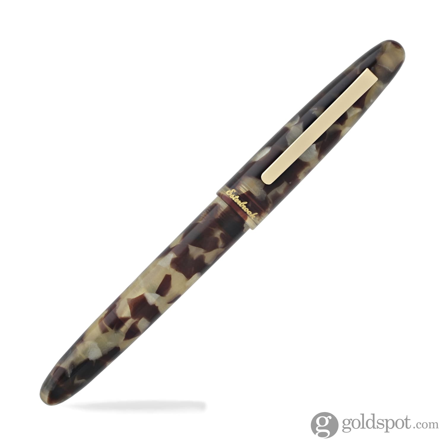 Esterbrook Estie Fountain Pen - Tortoise Shell with Gold Trim - Premium Writing Instrument for Calligraphy, Journaling & Gifts