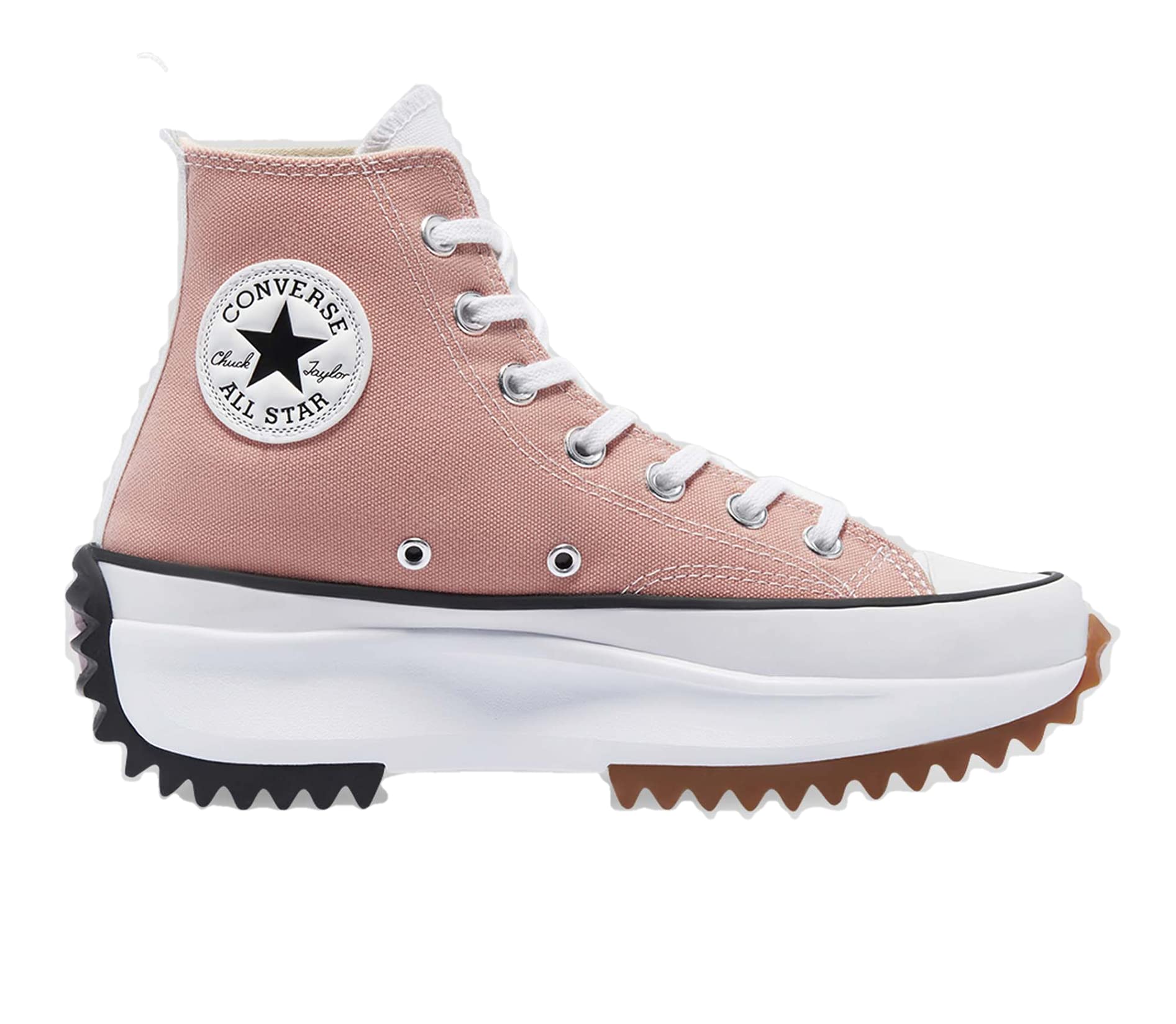 Converse Women's Run Star Hike High Top Sneakers - Pink Quartz, Pink Foam & White | Fashionable Platform Shoes for Women | Perfect for Casual Wear, Street Style & Everyday Outfits