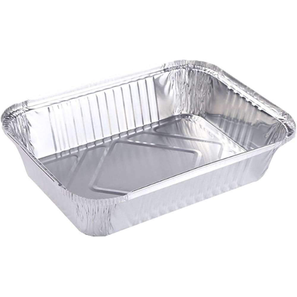 Aluminum Party Food Serving Tray 53x33x9cm - Large Disposable Buffet Platter for Catering, Events & Outdoor Gatherings