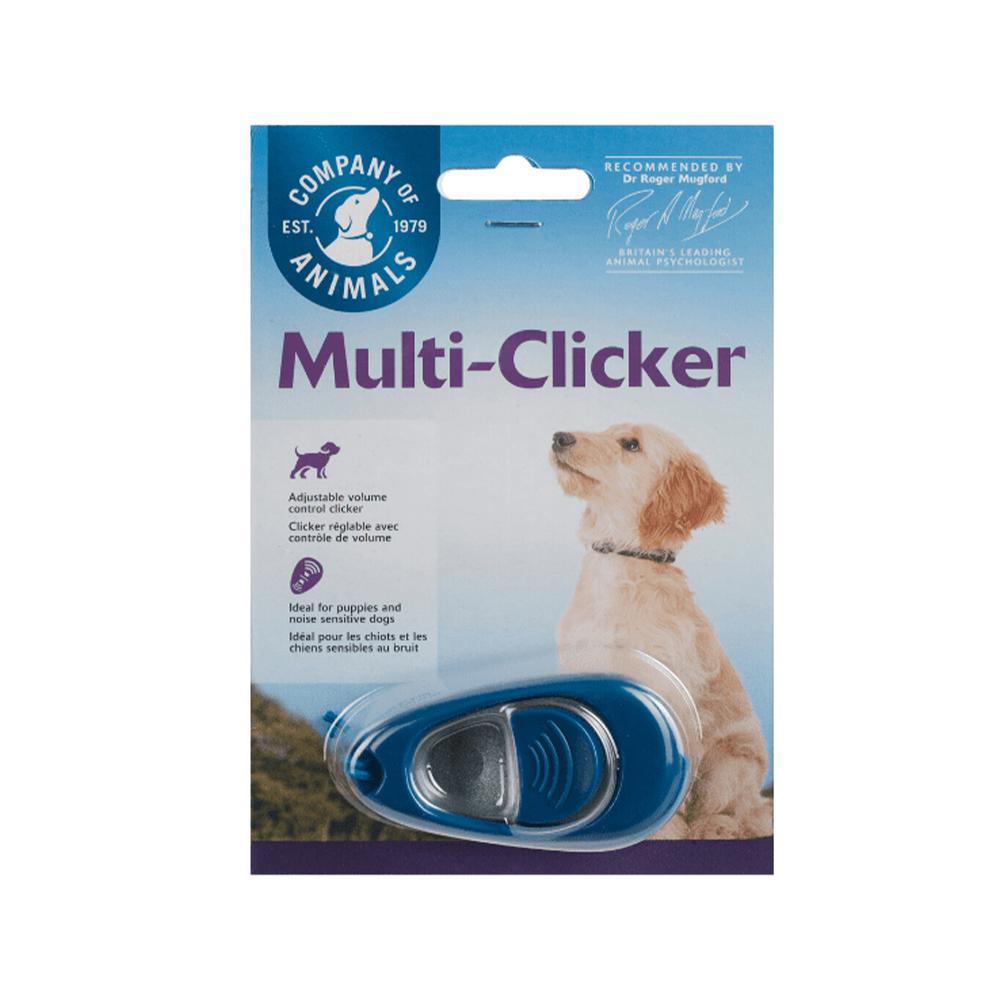 The Company Of Animals Multi Clicker - Dog Training Clicker for Positive Reinforcement, Obedience & Behavior Training - Perfect for Puppies, Adult Dogs & Professional Trainers