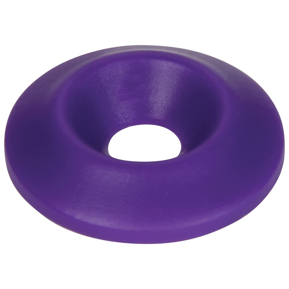 ALLSTAR PERFORMANCE Purple Countersunk Washers - 50 Pack (M8 Size) | Durable Metal Flat Head Screw Washers for Automotive, Machinery & DIY Projects